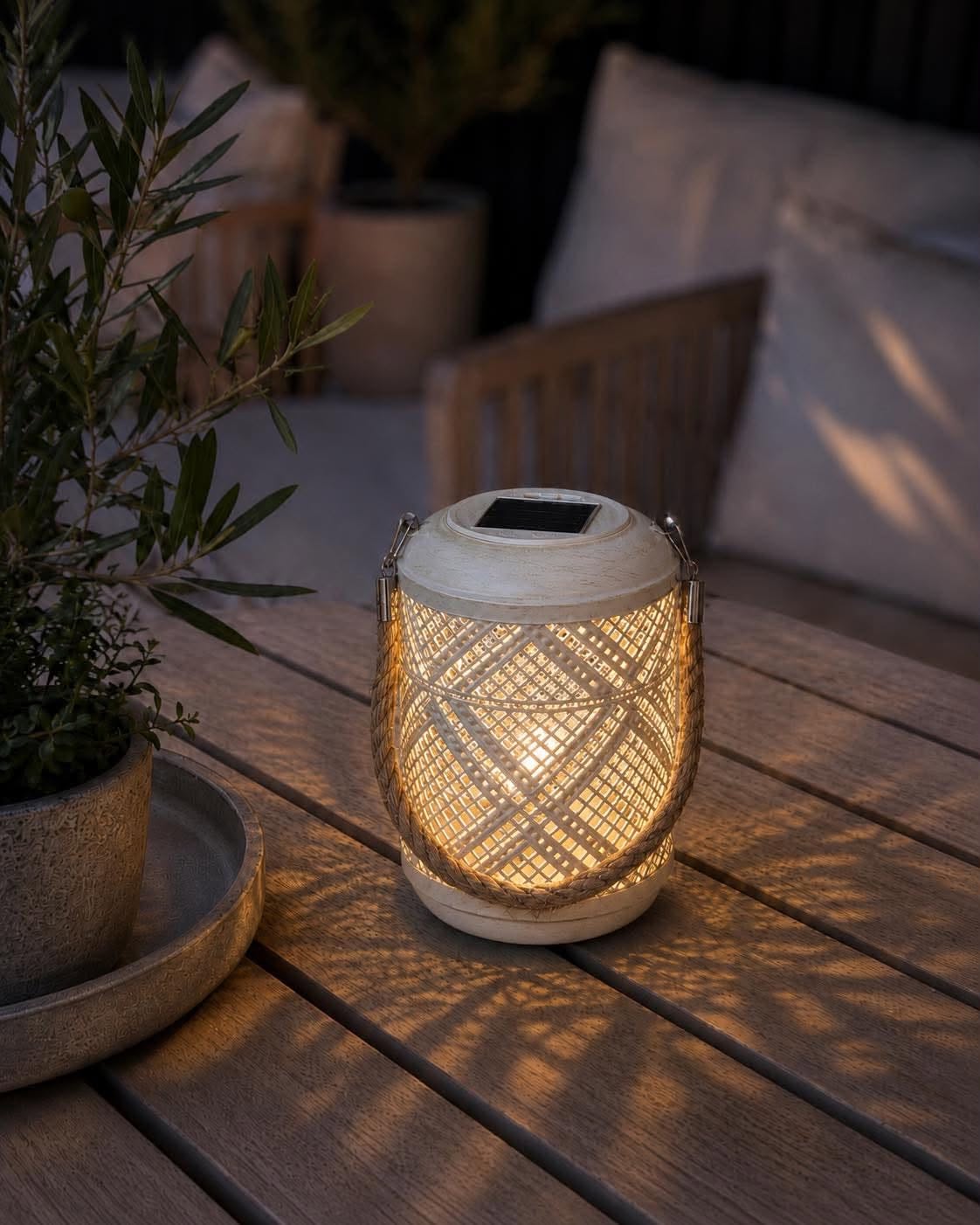 Lanterne Solar SANDY White