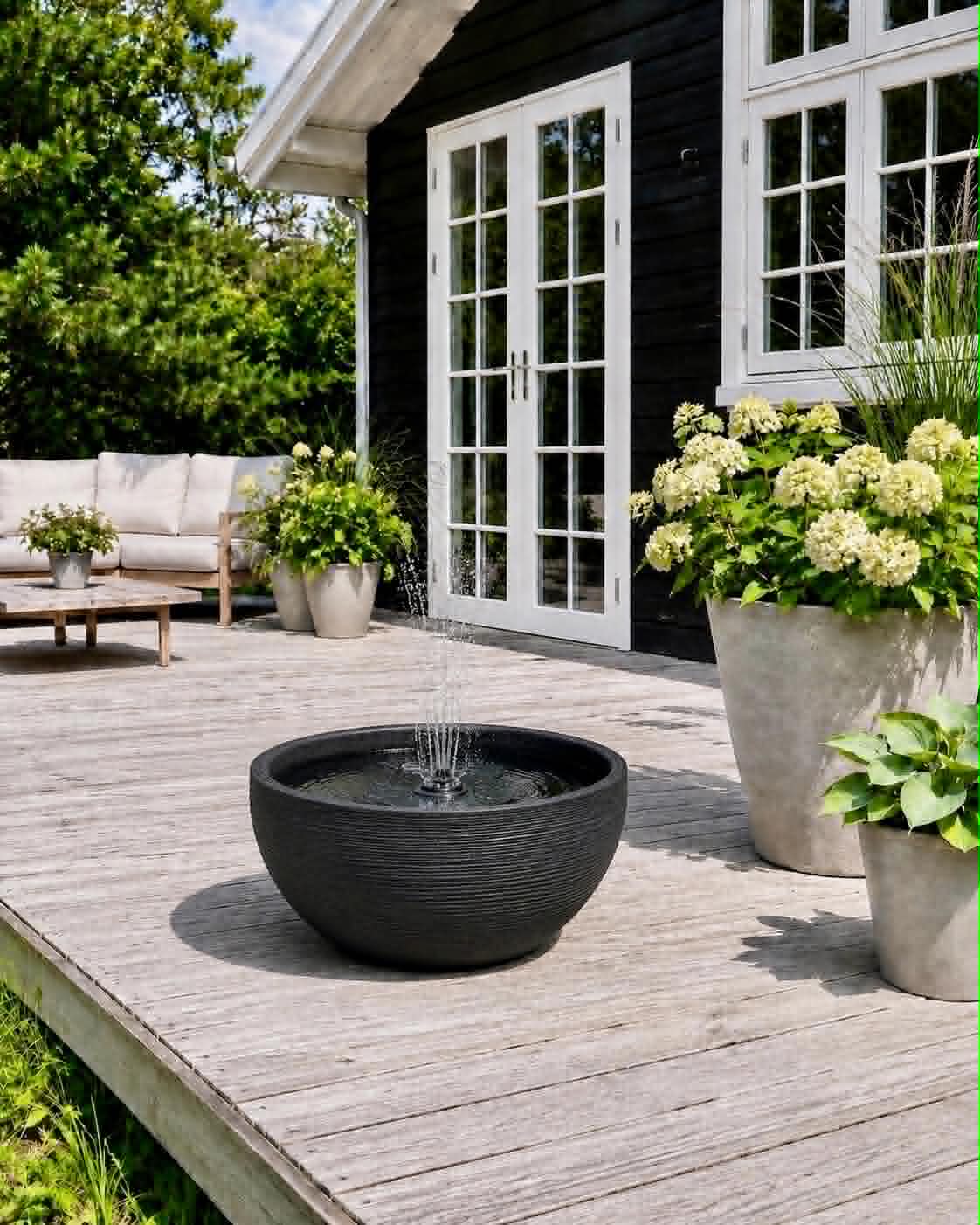 Spiegelbecken black garden