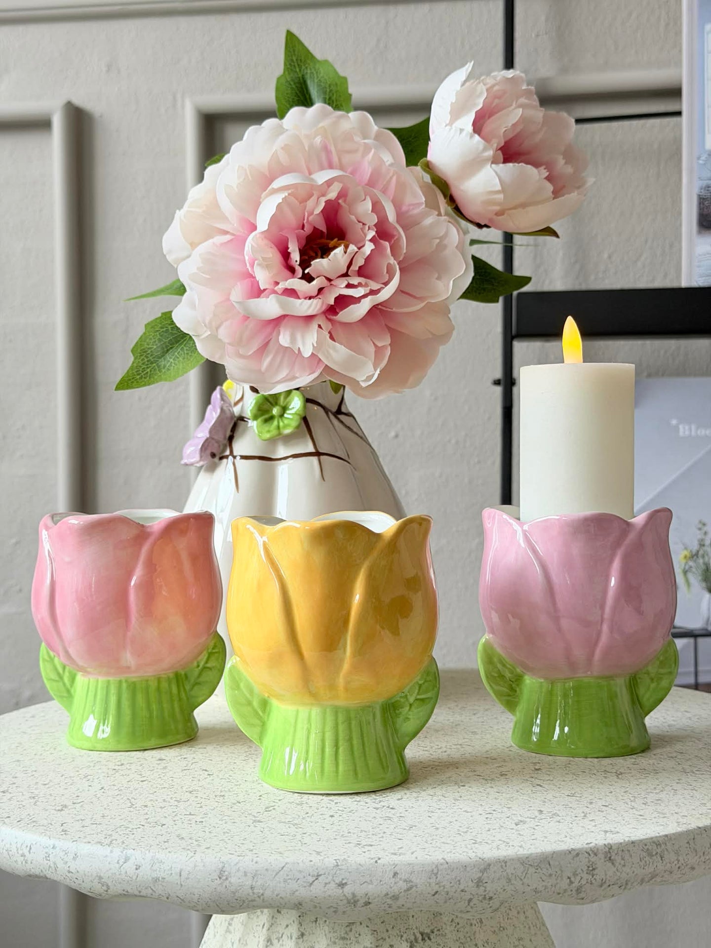 Übertopf Tulpe - mehrere Farben