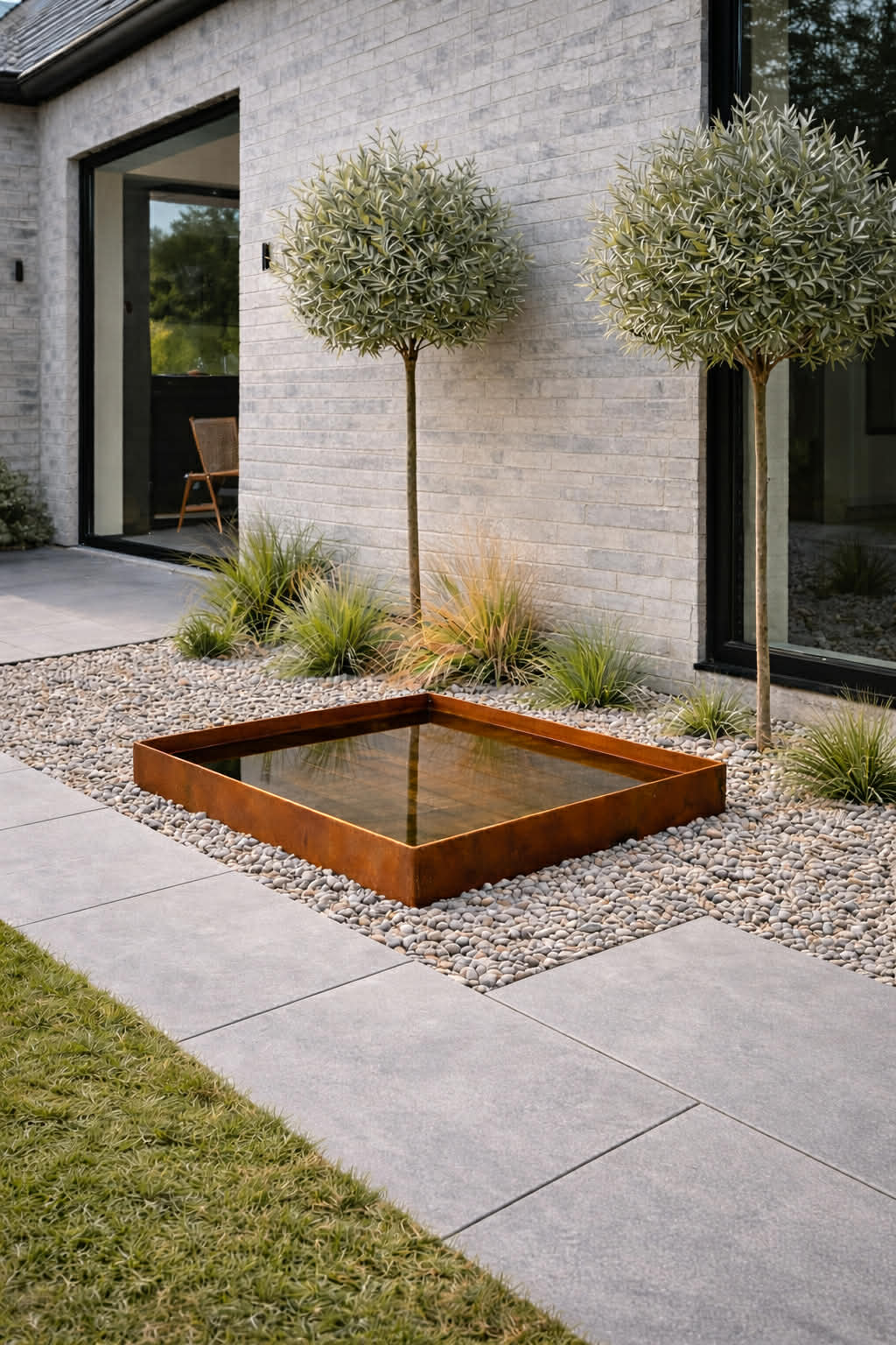 Spiegelbecken Square - Rost