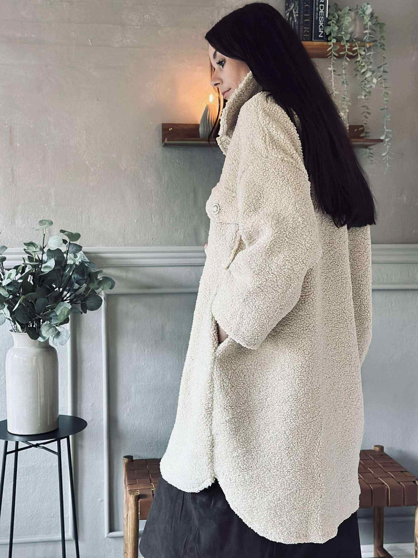 Jacke Teddy Lois beige