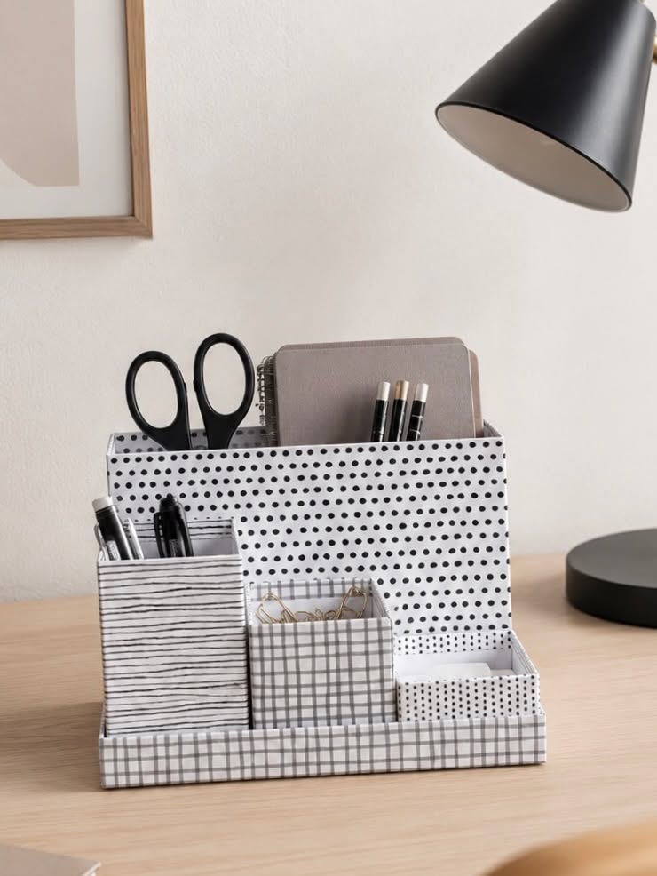 Büroset mit 5 Aufbewahrungsboxen