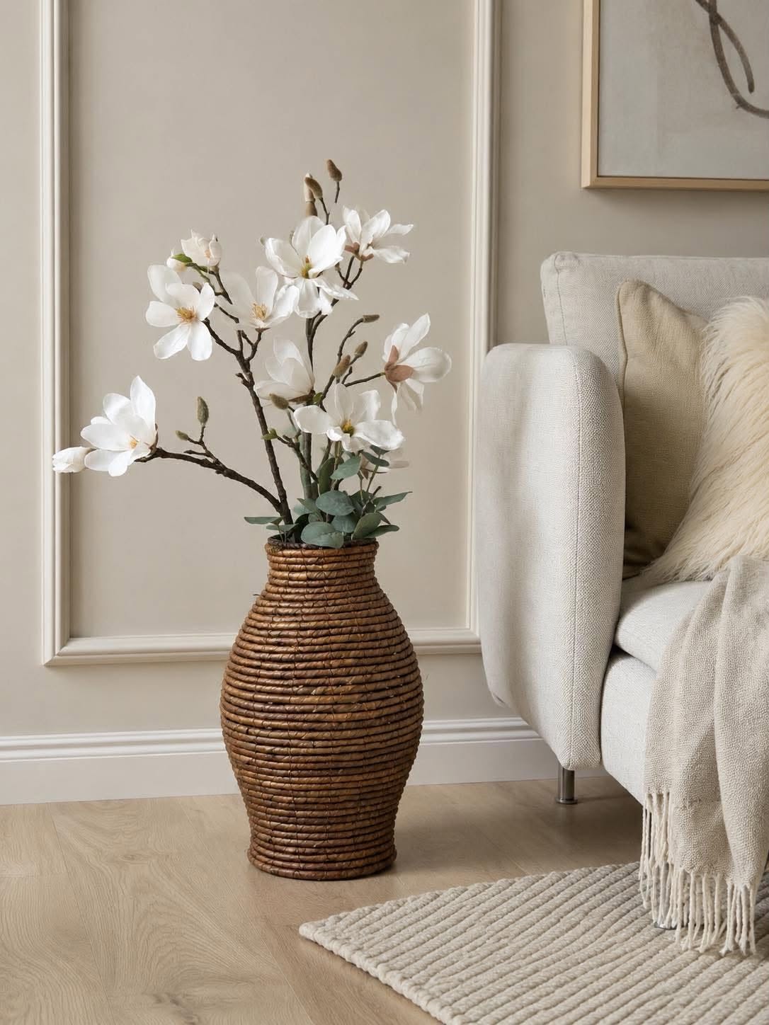 Vase Bananenblätter