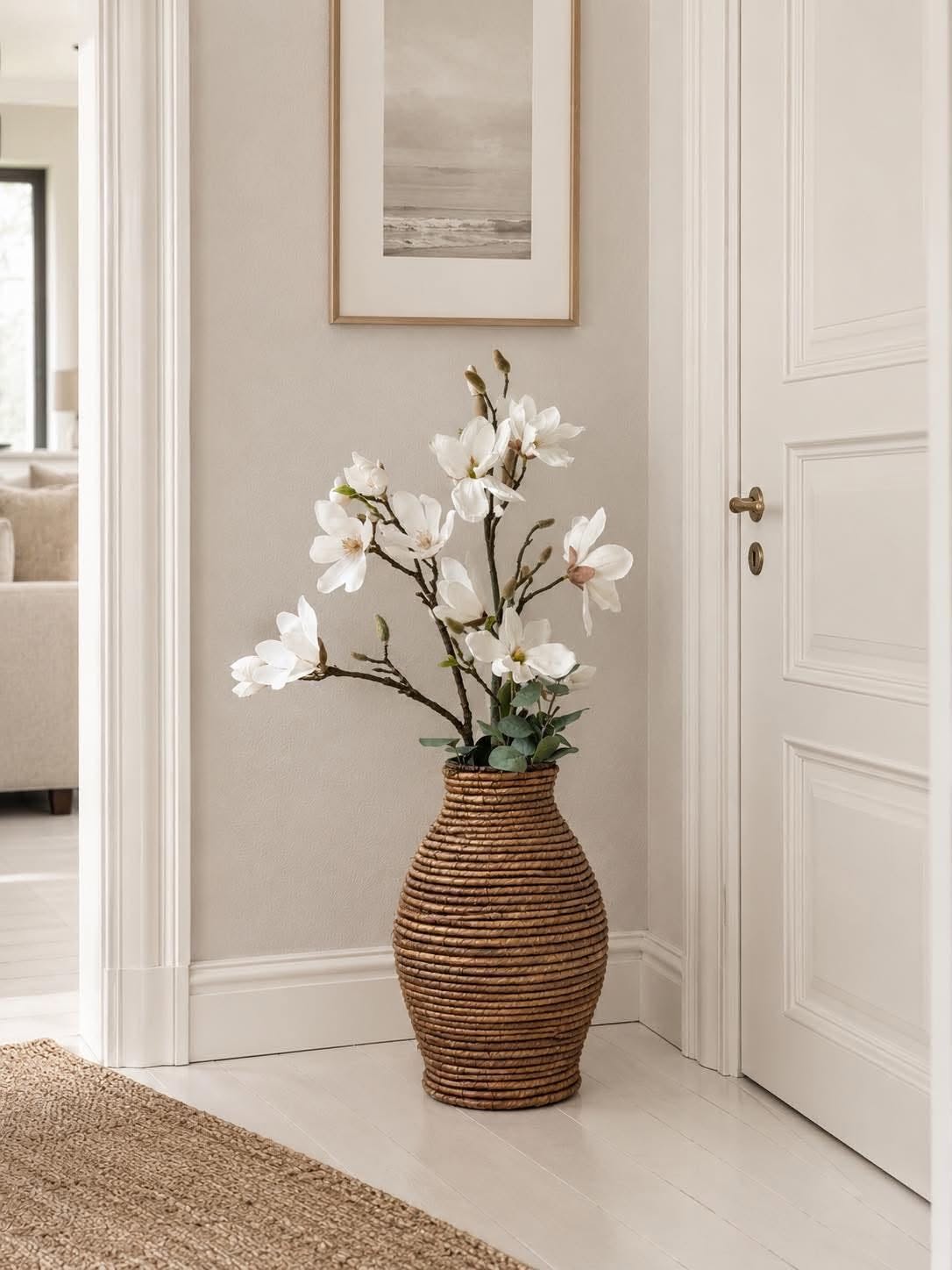 Vase Bananenblätter