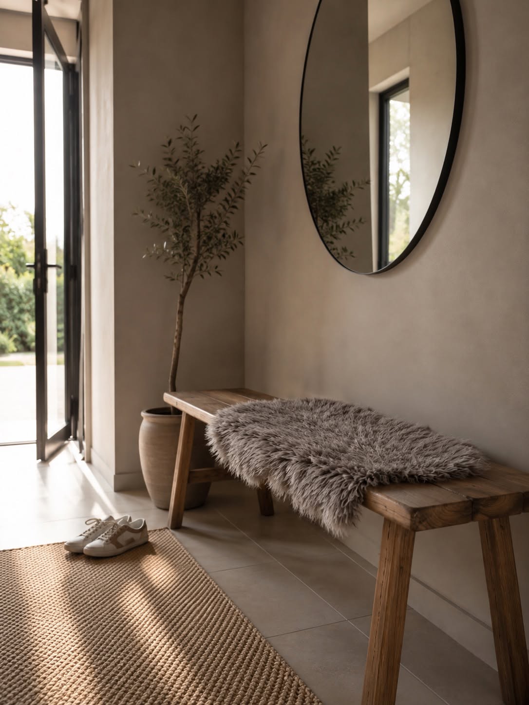 Imiteret lammeskind - Taupe