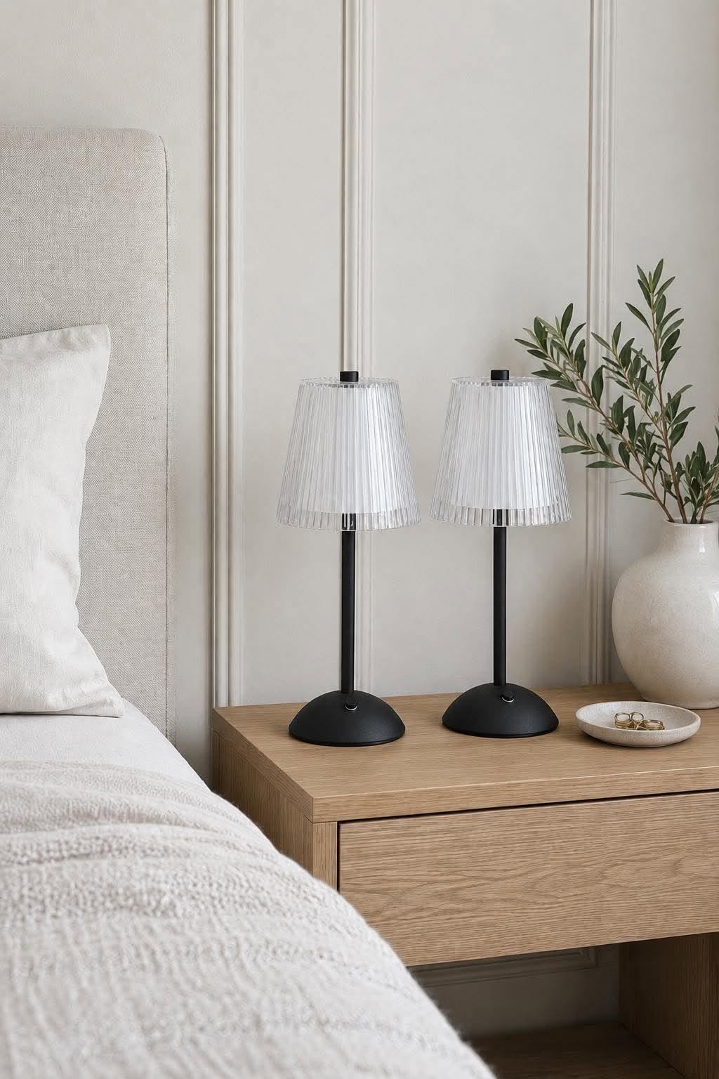 LED-Tischlampe BLACK - Set mit 2 Lampen