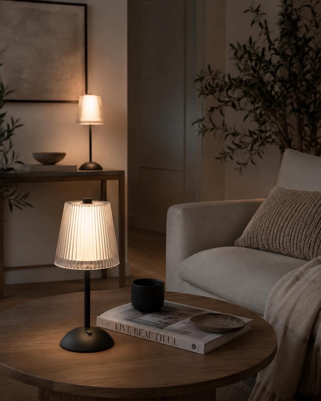 LED-Tischlampe BLACK - Set mit 2 Lampen