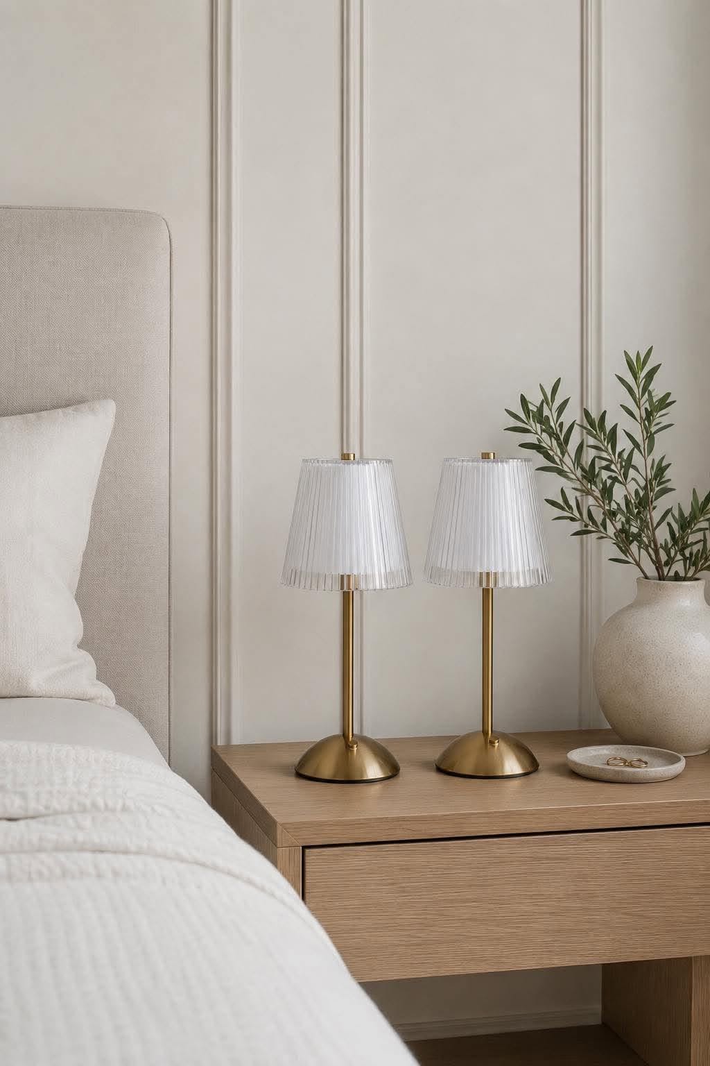 LED-Tischlampe GOLD - Set mit 2 Lampen