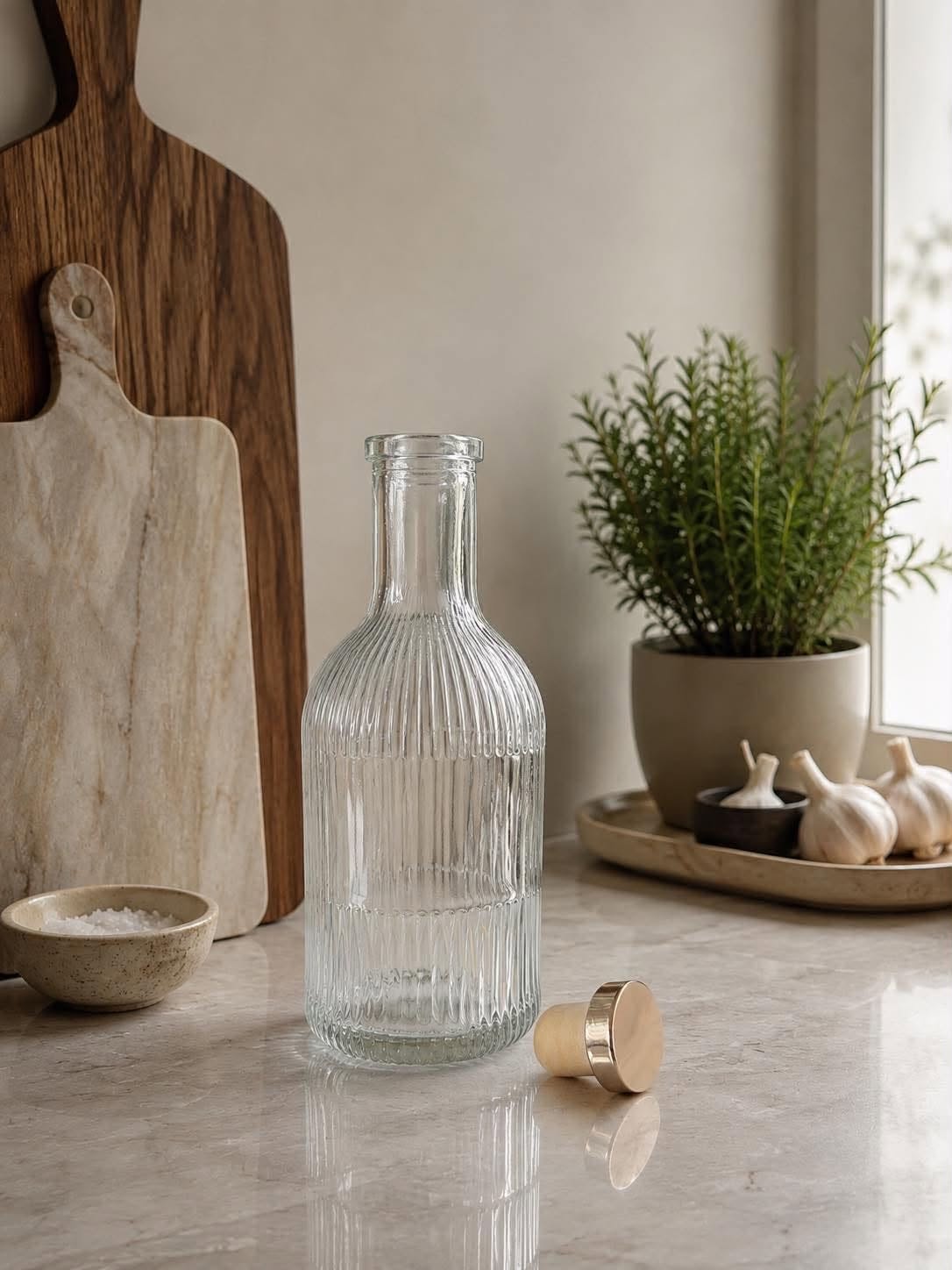 Flasche mit Metallverschluss