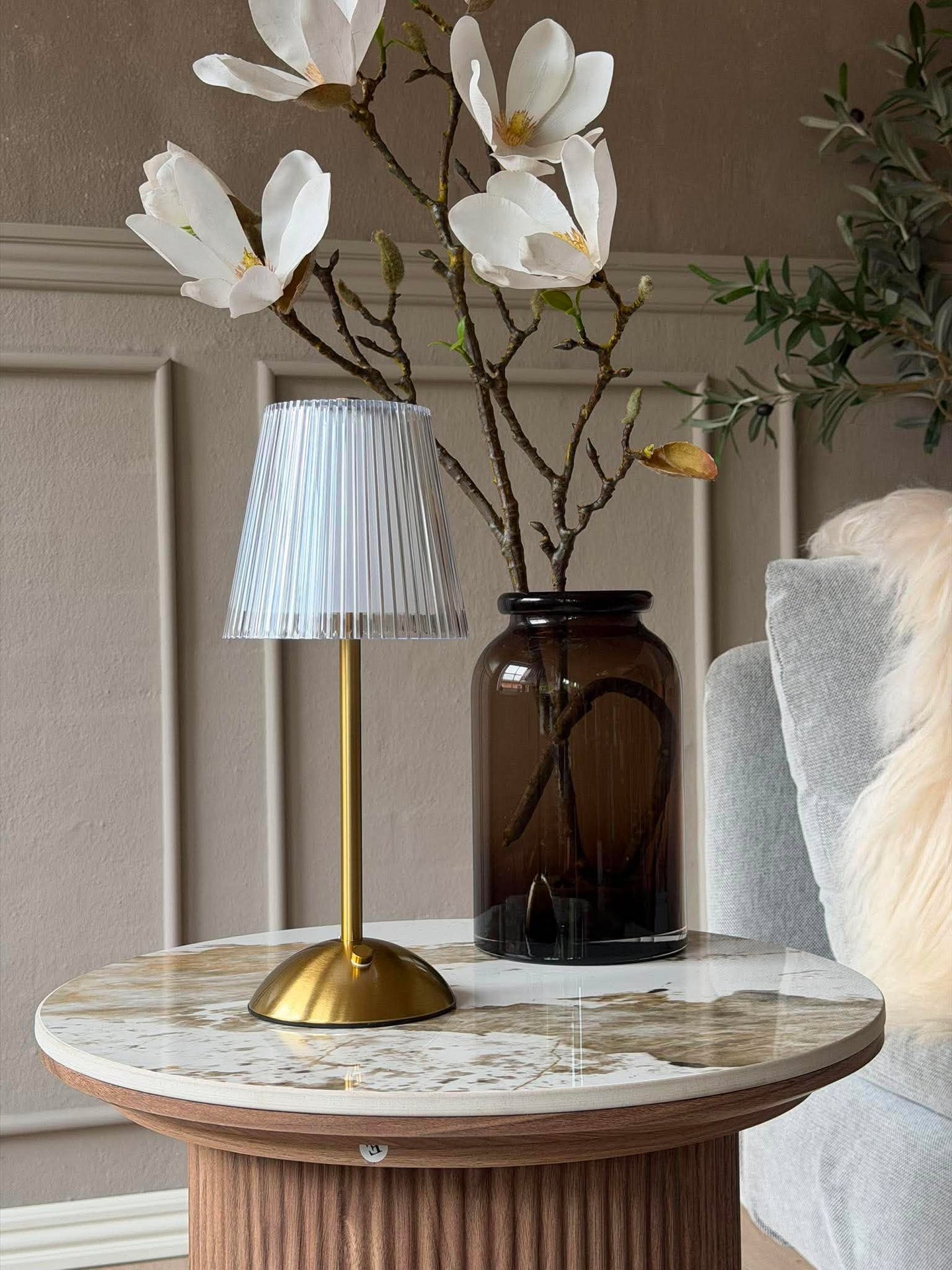 LED-Tischlampe GOLD - Set mit 2 Lampen