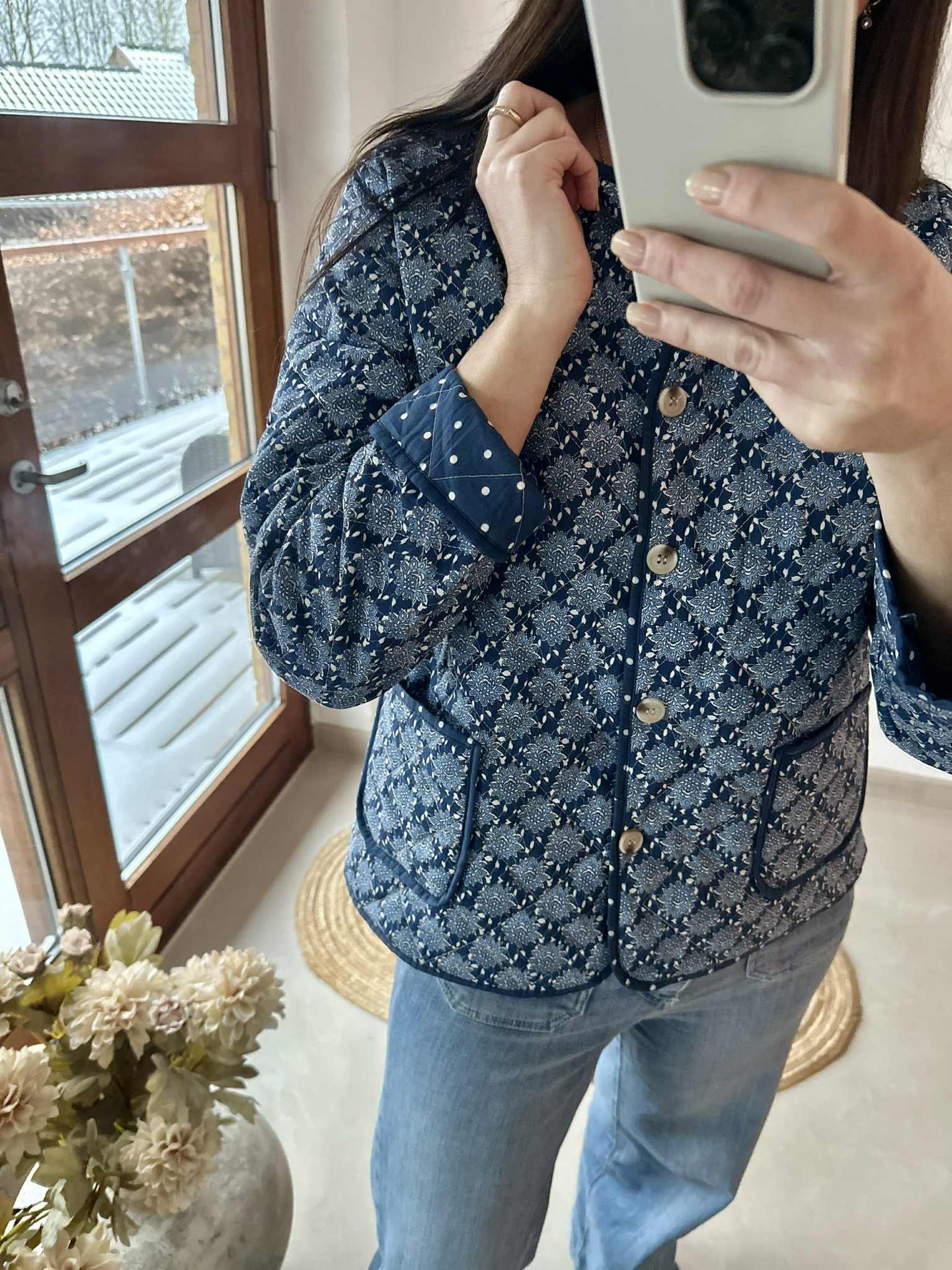 Quilt-Jacke - Avril navy