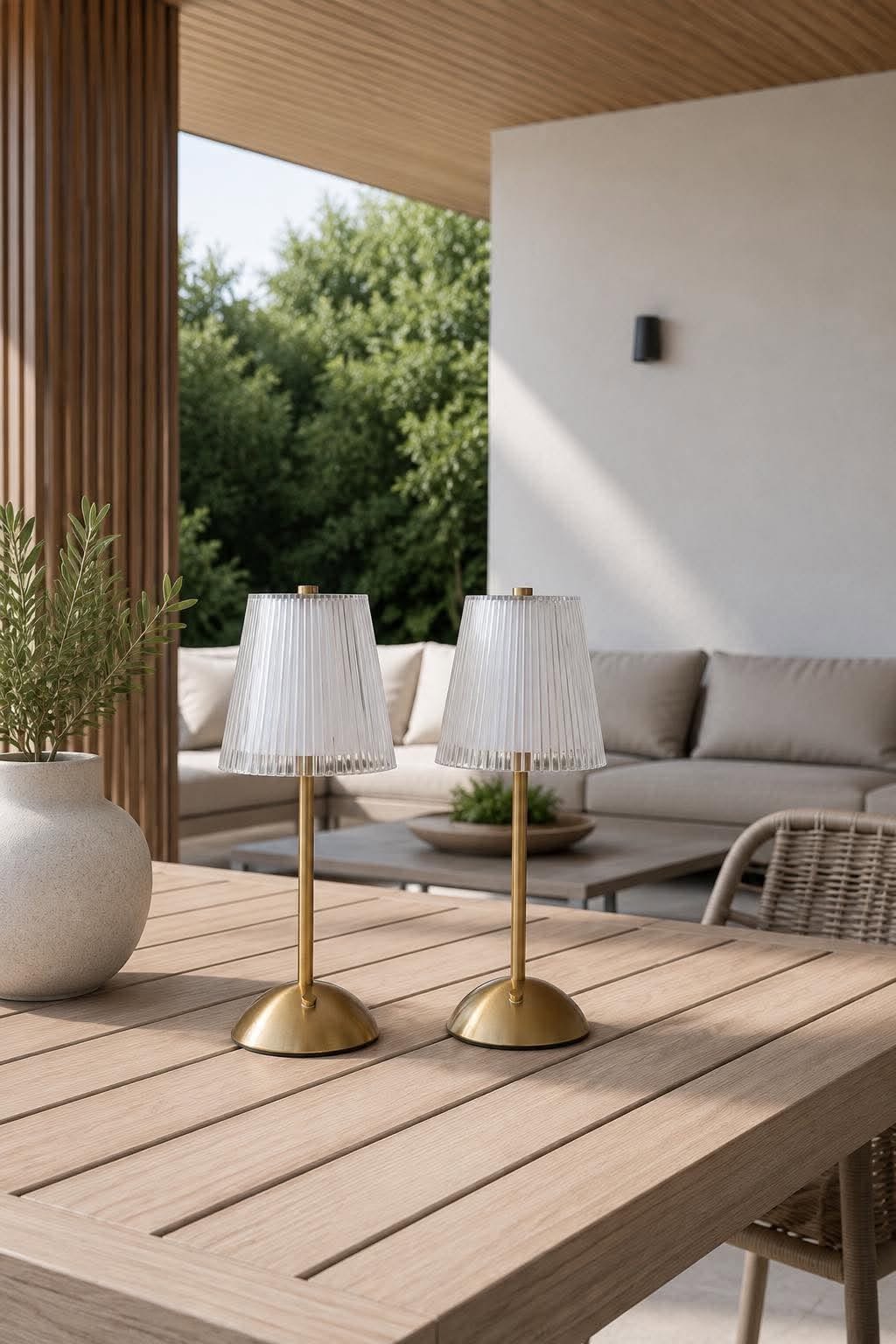 LED-Tischlampe GOLD - Set mit 2 Lampen