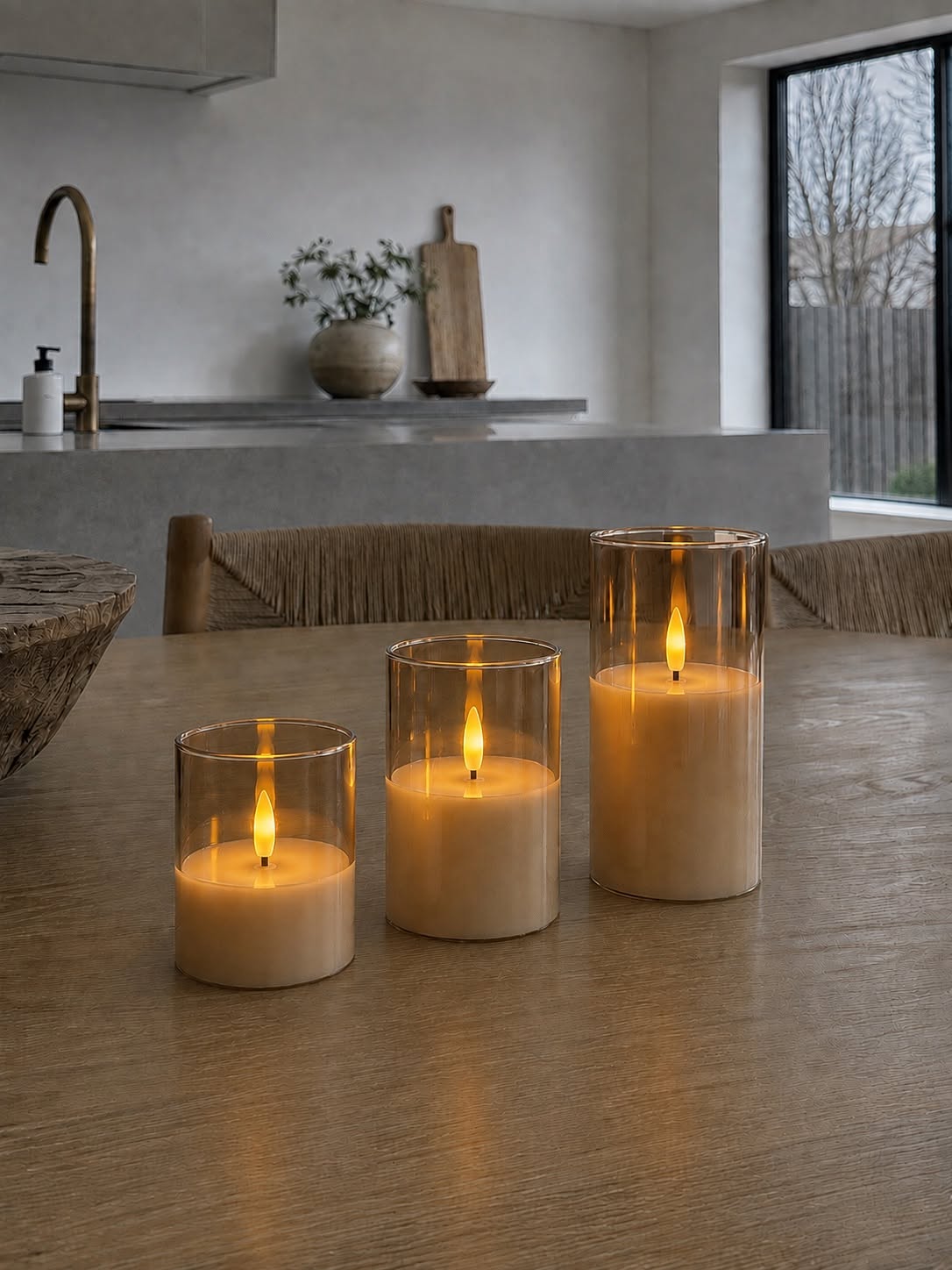 LED-Licht aus Glas - mehrere Größen