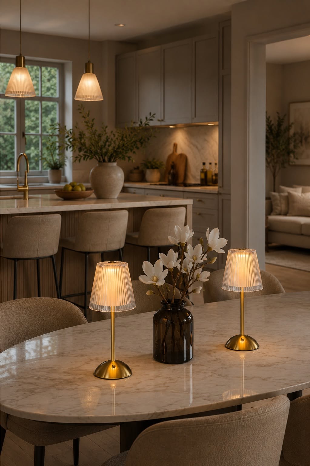 LED-Tischlampe GOLD - Set mit 2 Lampen