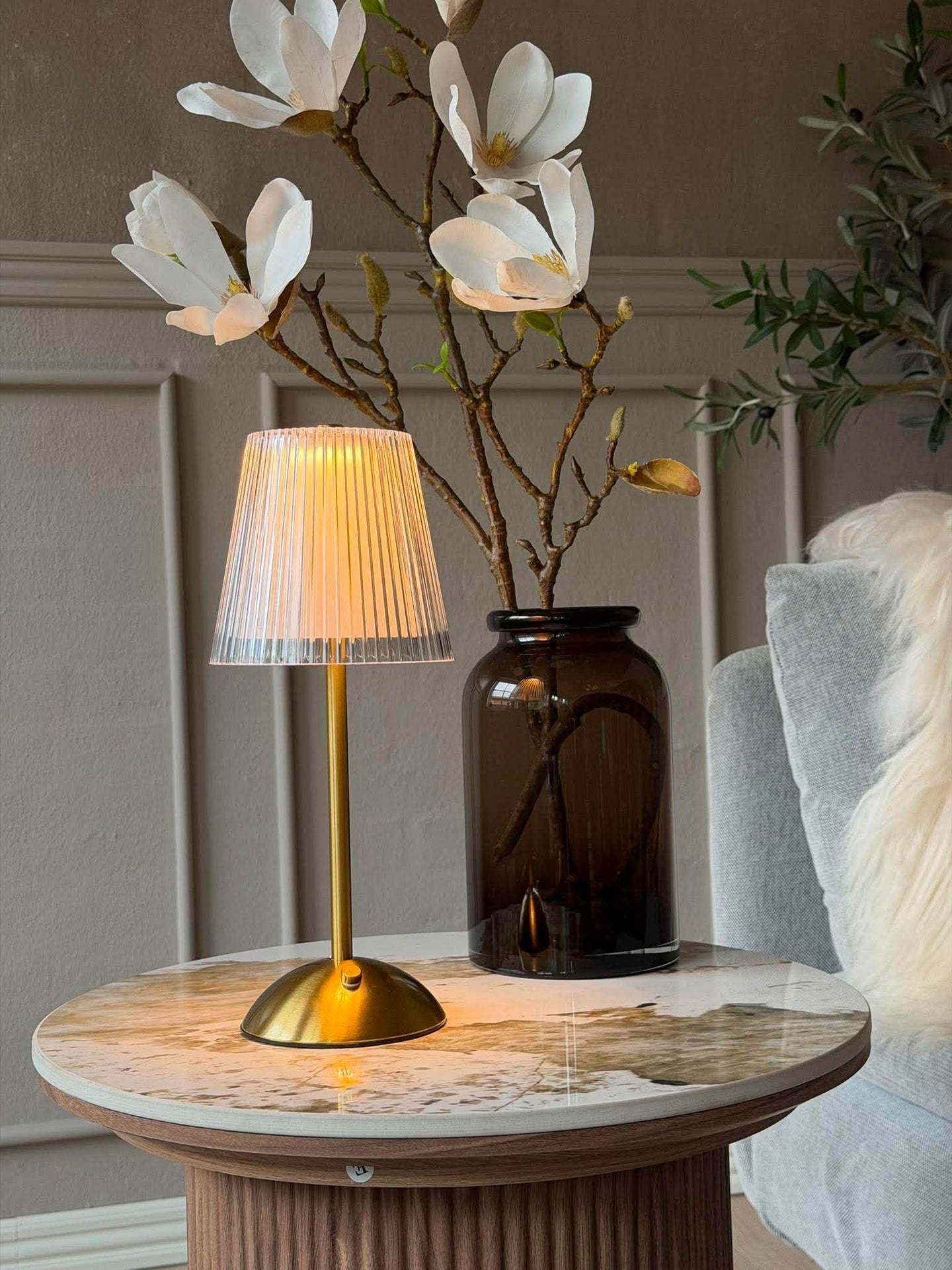 LED-Tischlampe GOLD - Set mit 2 Lampen