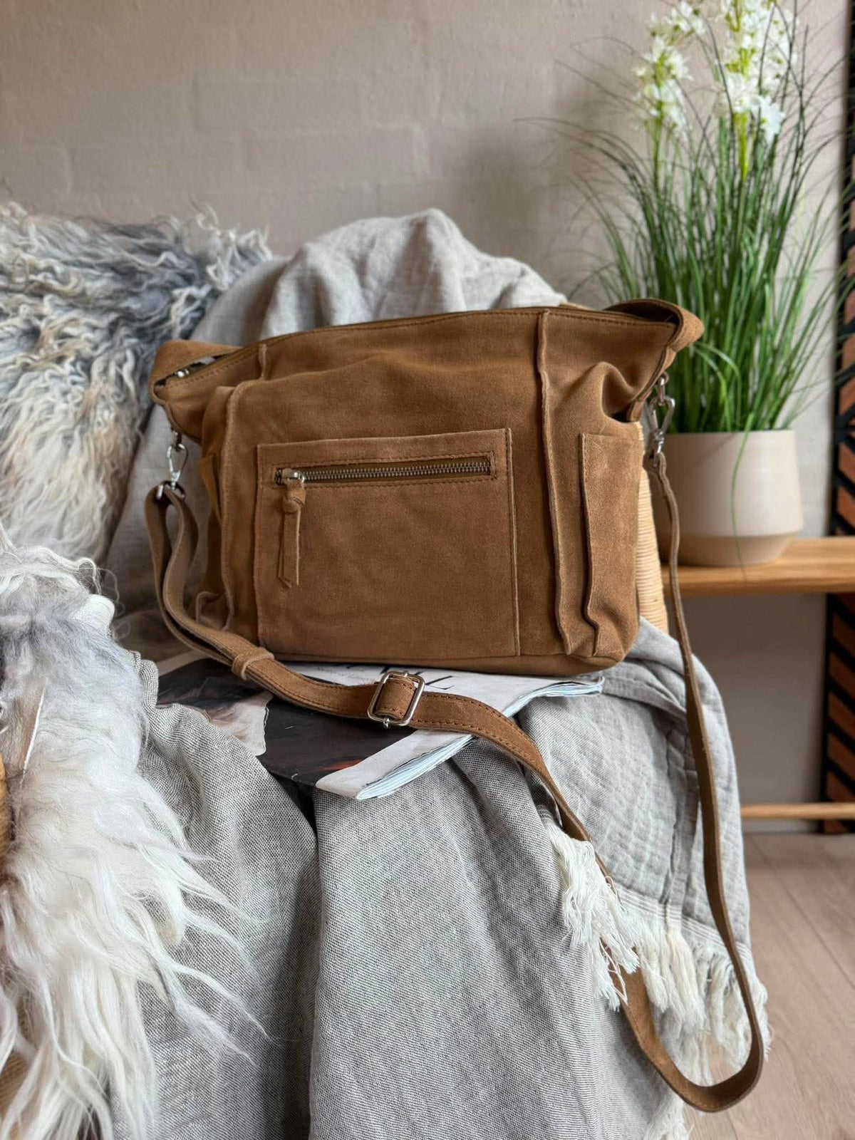 Crossover XL Wildleder camel