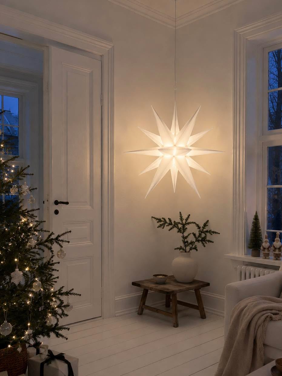 Stern mit LED-Licht - mehrere Größen