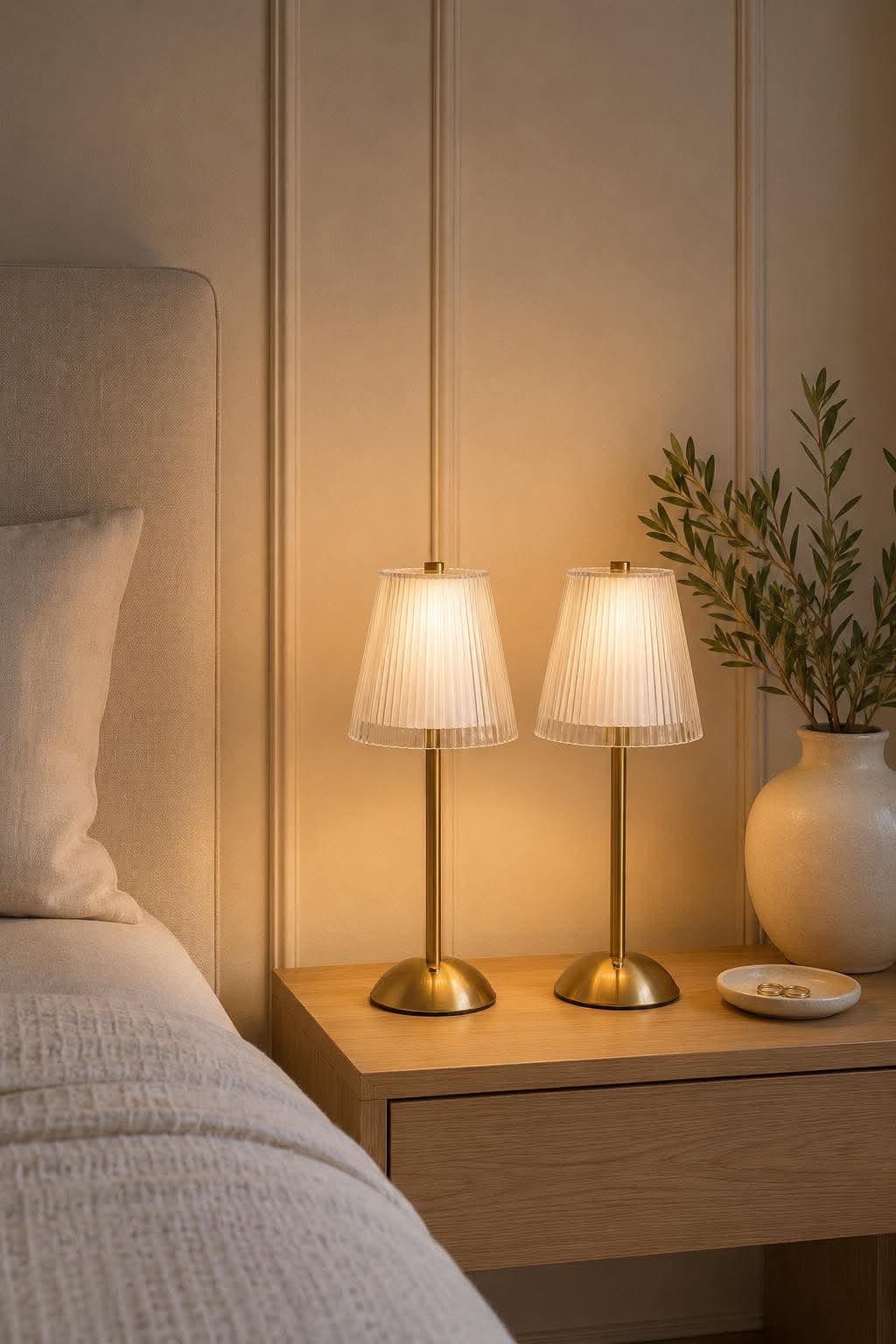 LED-Tischlampe GOLD - Set mit 2 Lampen