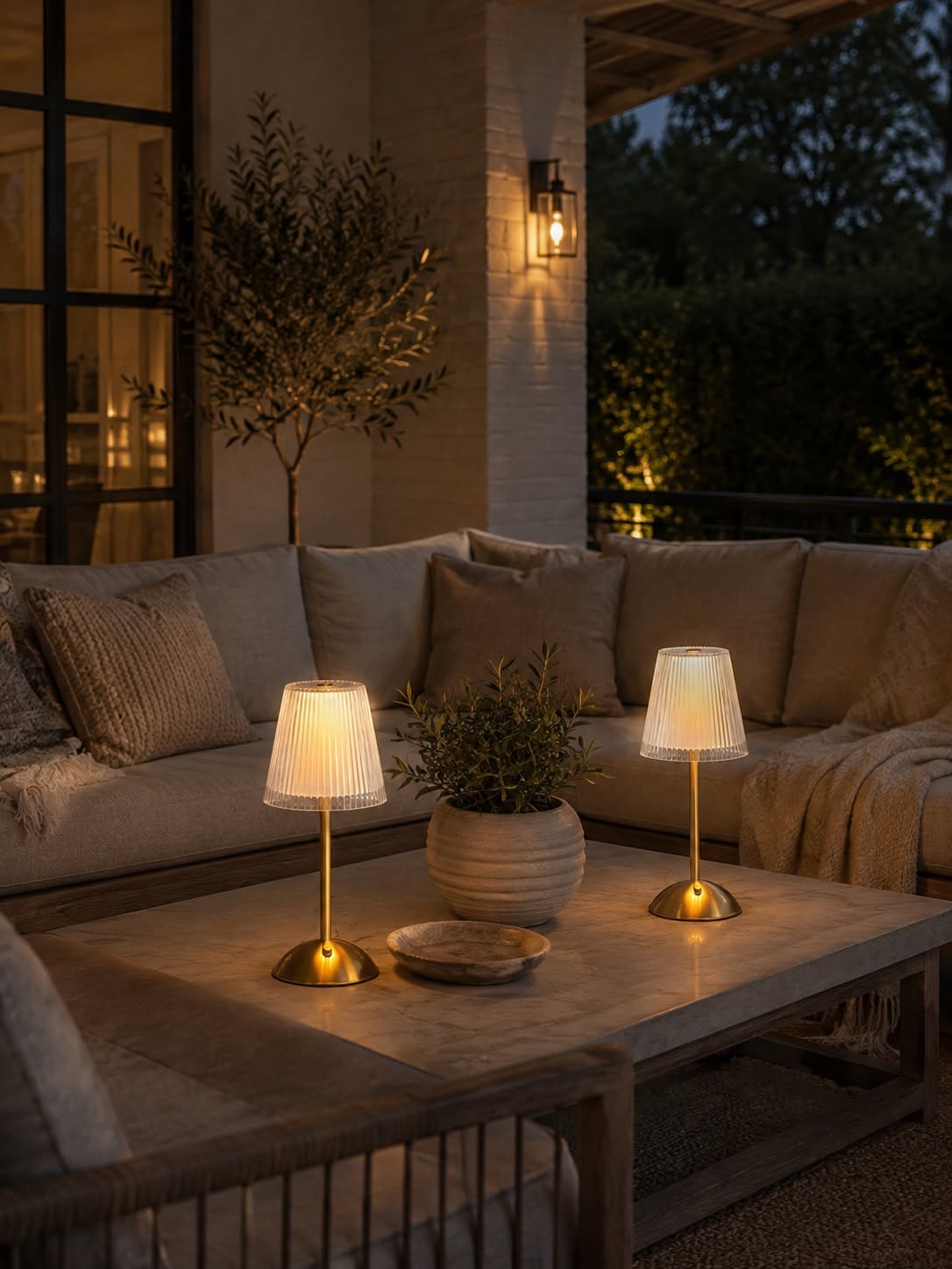 LED-Tischlampe GOLD - Set mit 2 Lampen
