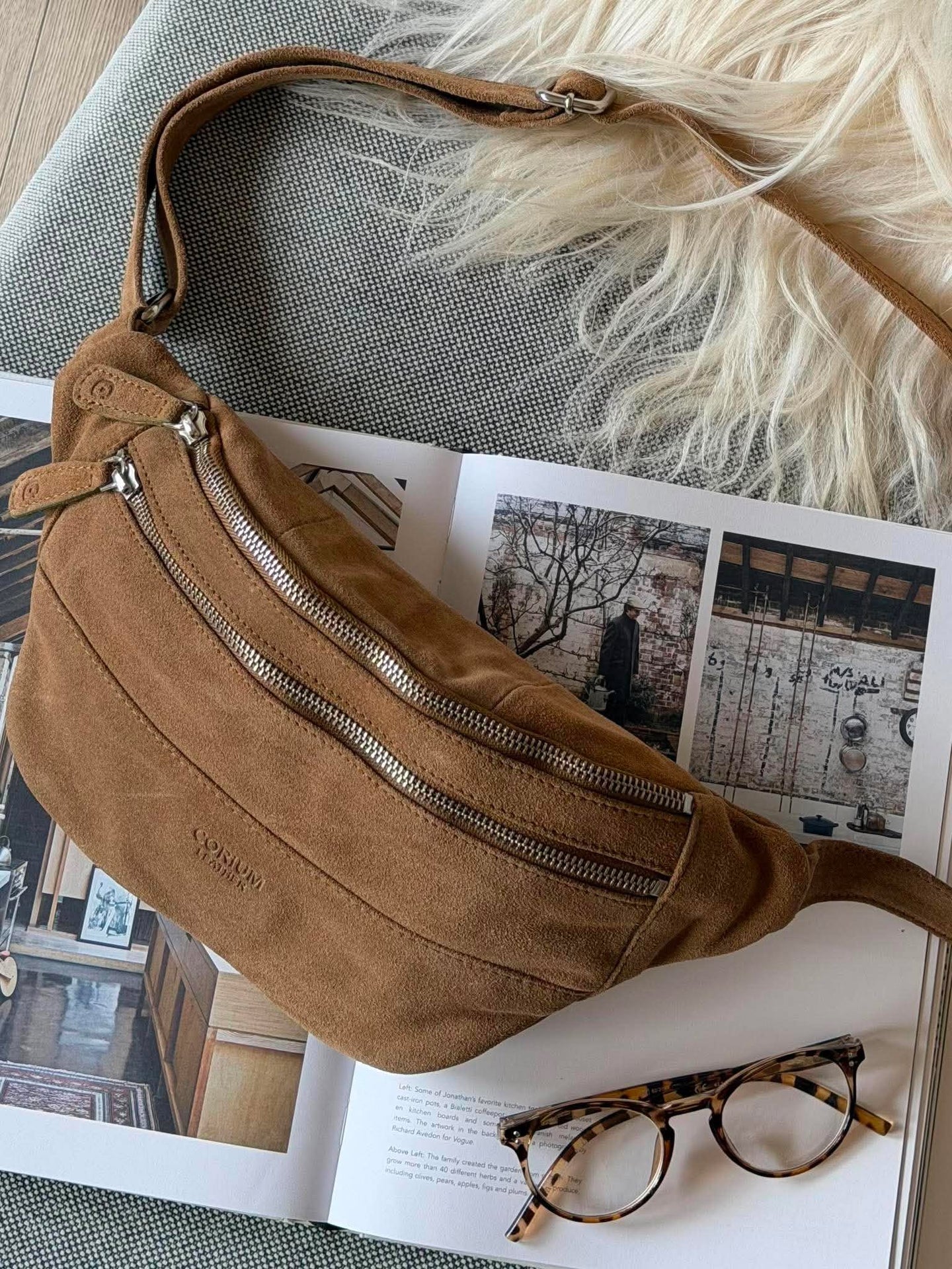 Bumbag Veloursleder