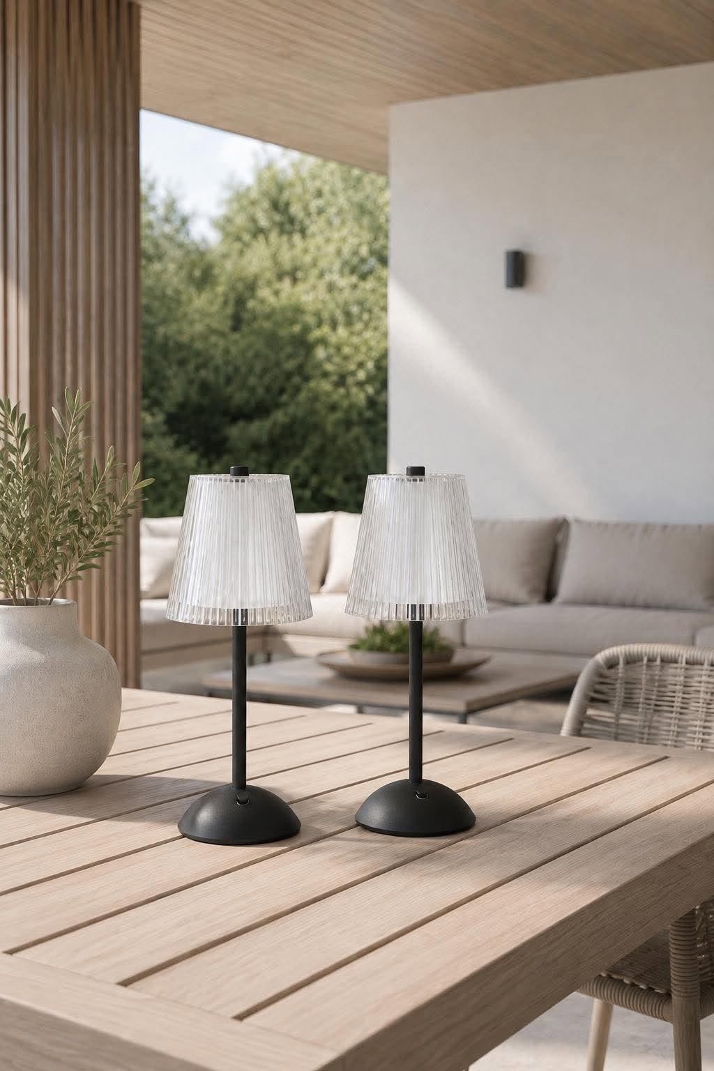 LED-Tischlampe BLACK - Set mit 2 Lampen