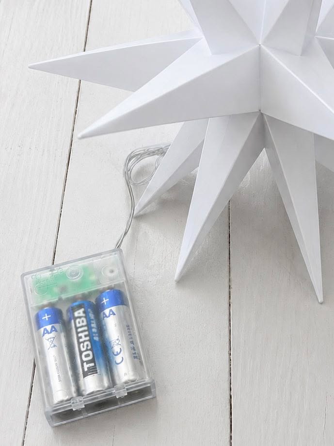 Stern mit LED-Licht - mehrere Größen