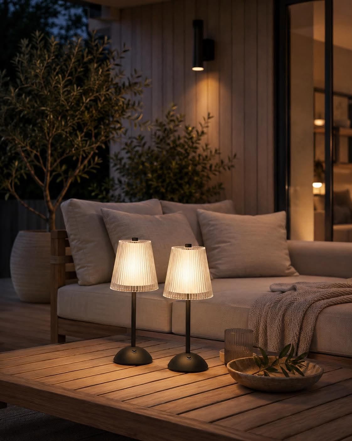 LED-Tischlampe BLACK - Set mit 2 Lampen