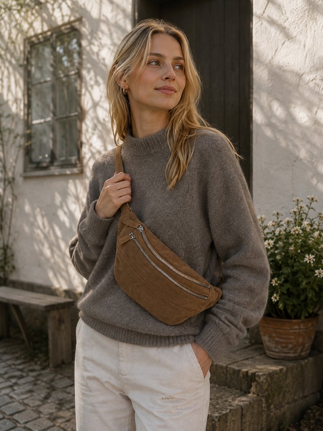 Bumbag Veloursleder