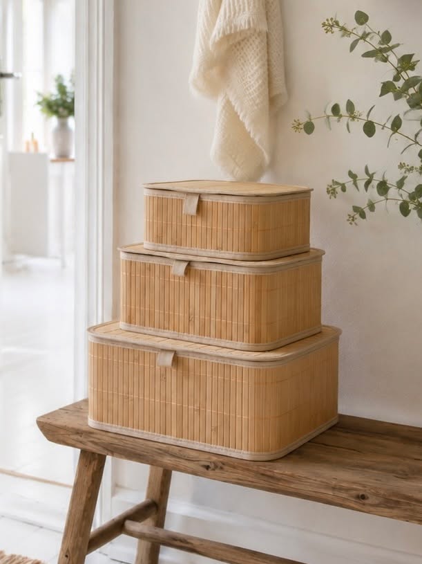 Boxen mit Deckel - Set aus 3 Stk.