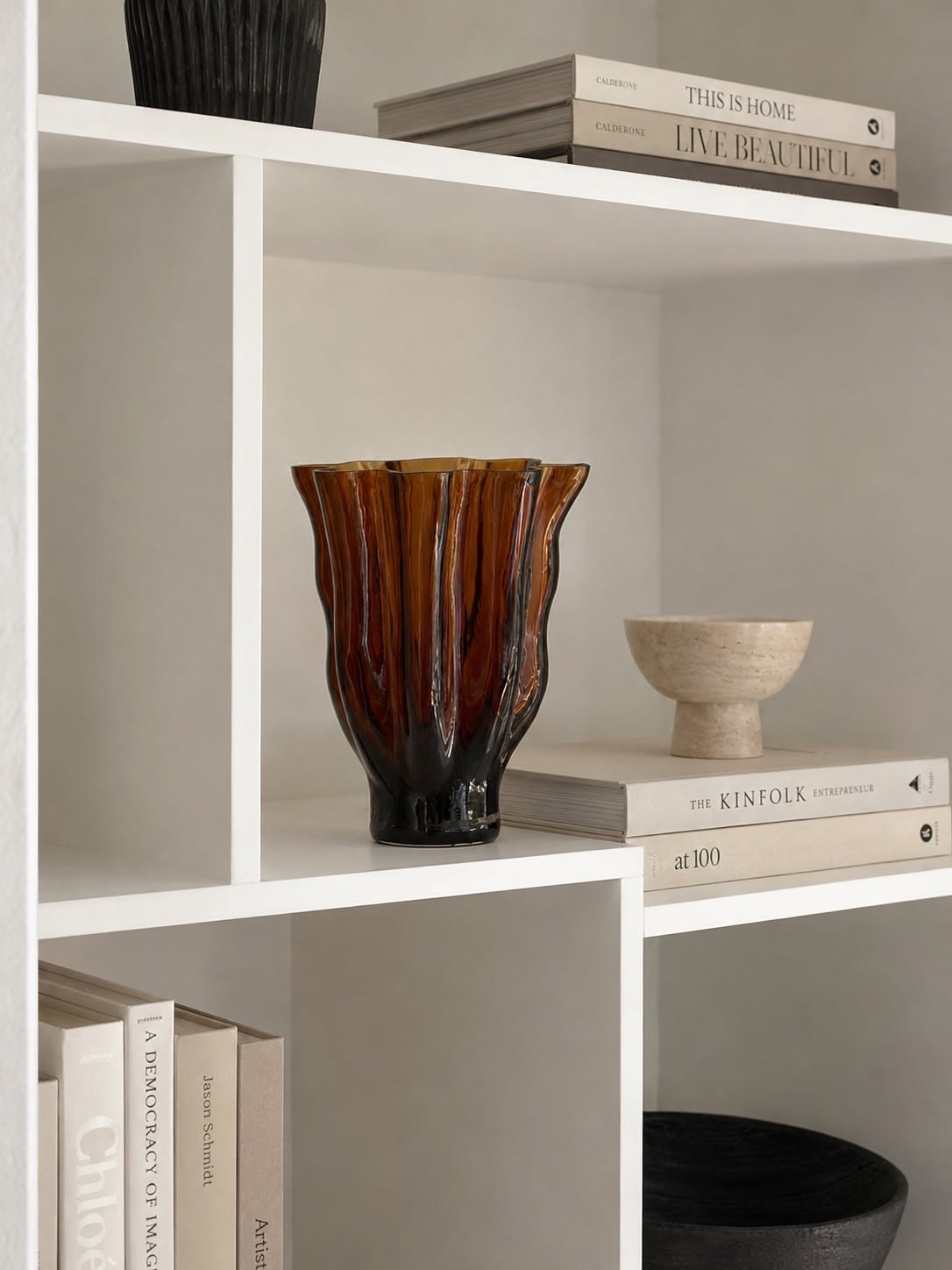 Vase braunes Glas