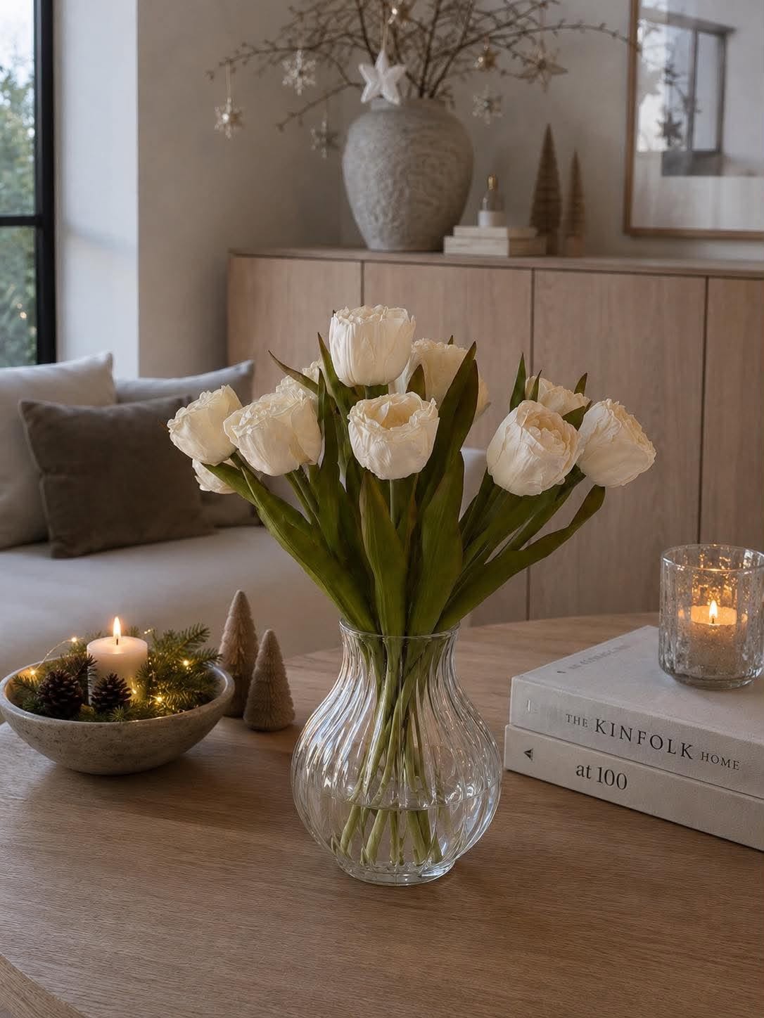 Strauß Seiden-Tulpe - Creme