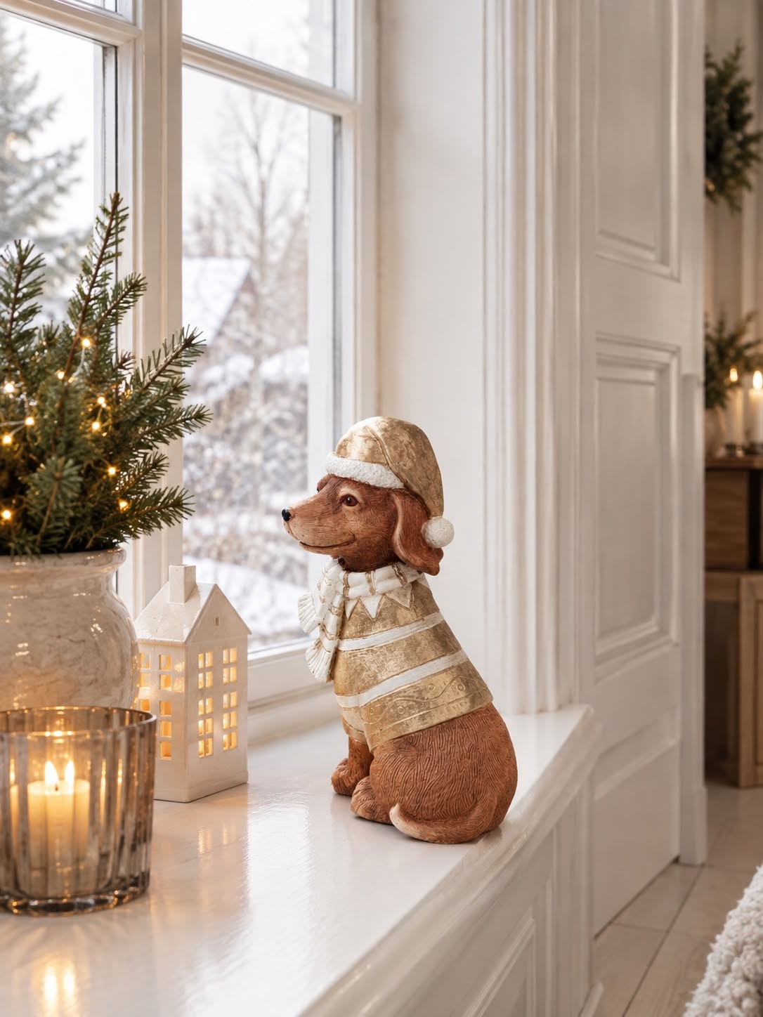 Weihnachtsdackel - beige