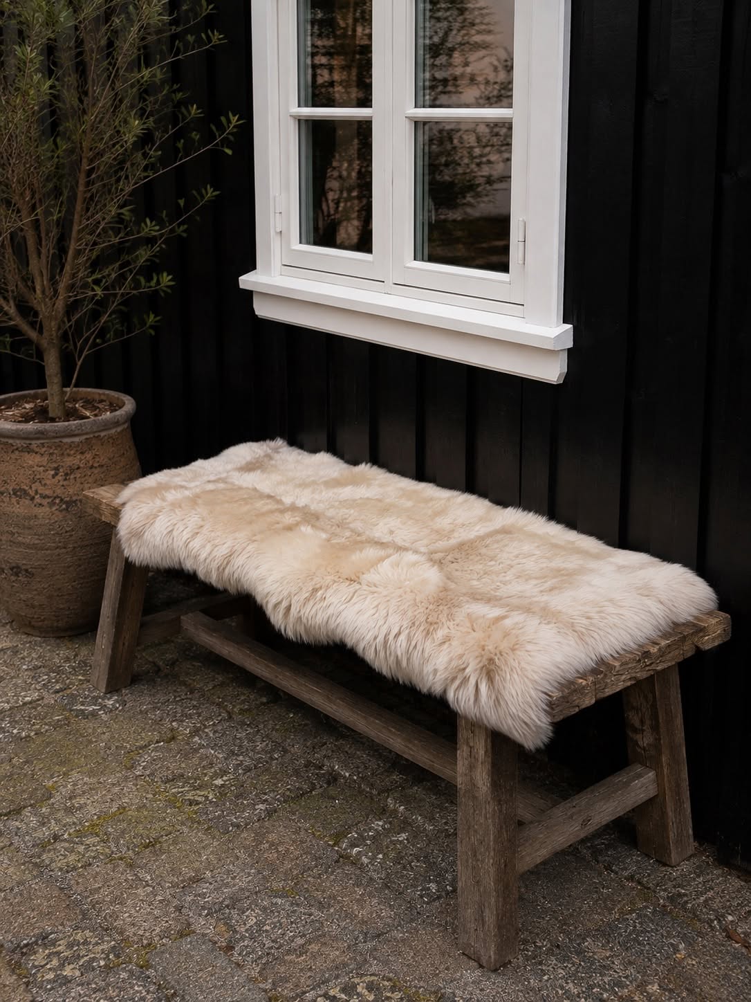 Teppich aus Lammfell 70x140 - Linen