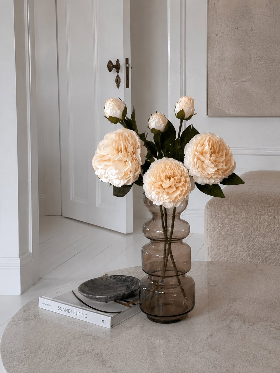 Pfingstrose 69 cm - creme