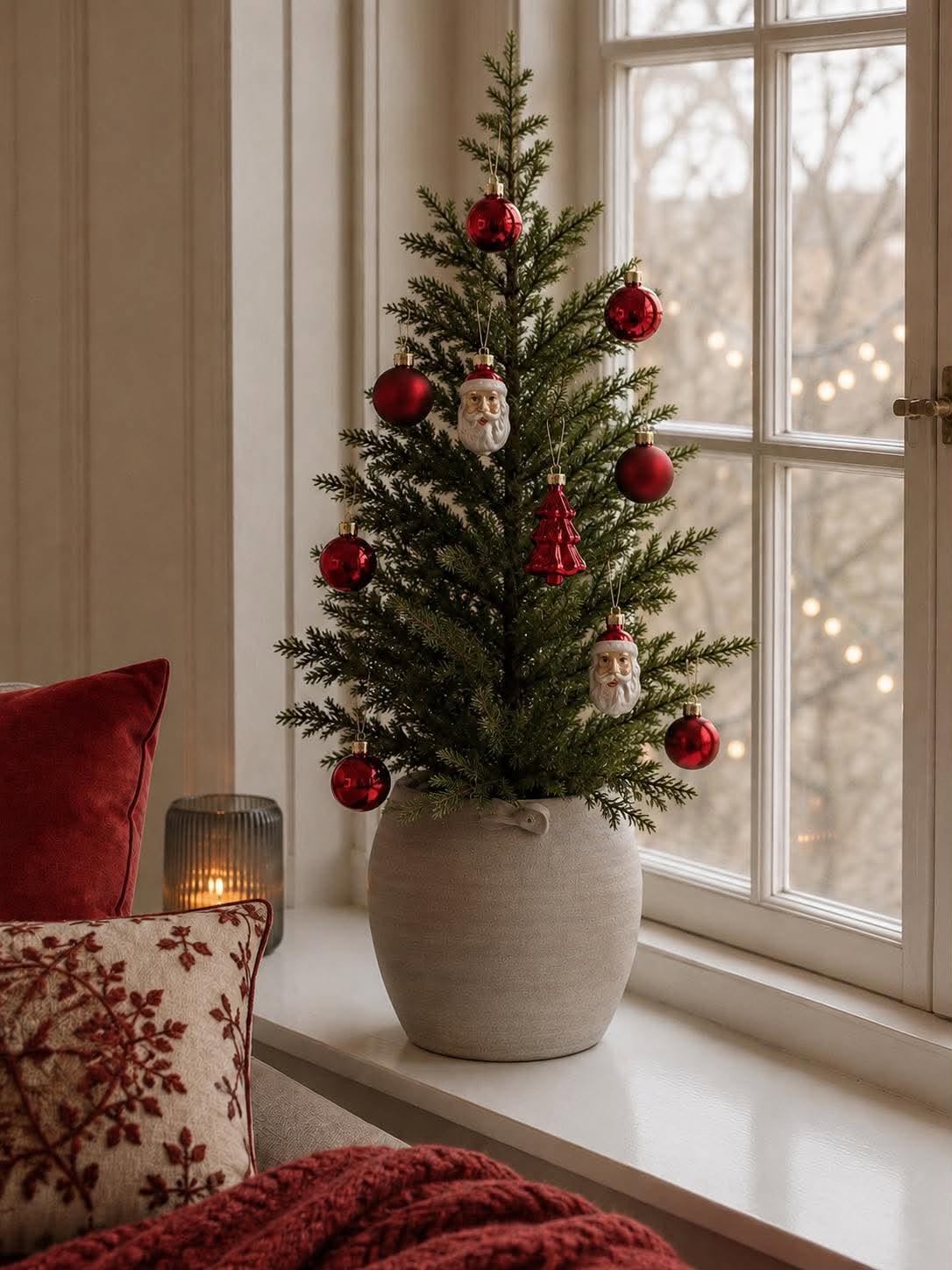 Mini-Weihnachtskugeln - Rot