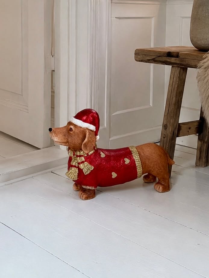 Weihnachts-Dackel - rot
