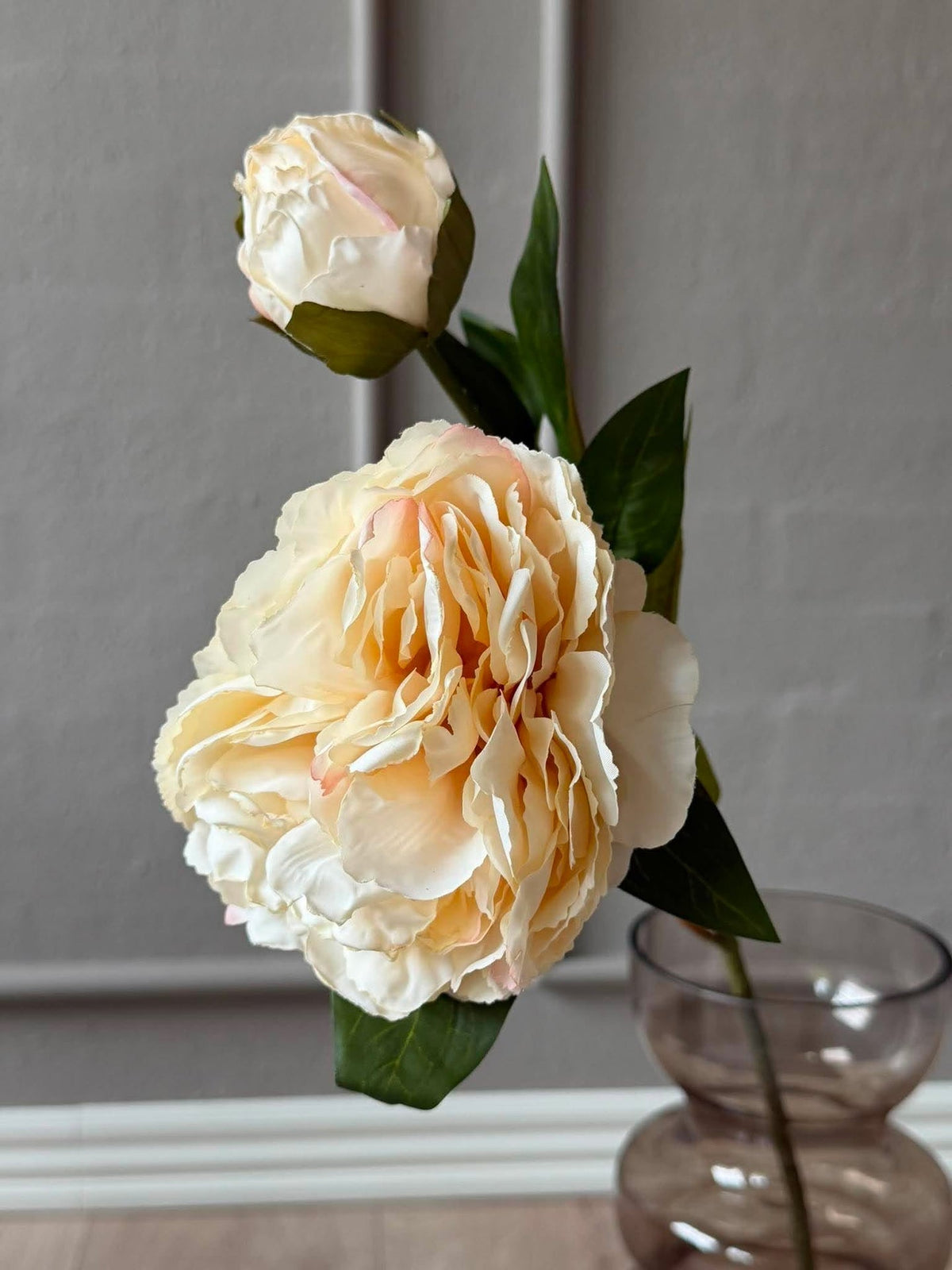 Pfingstrose 69 cm - creme