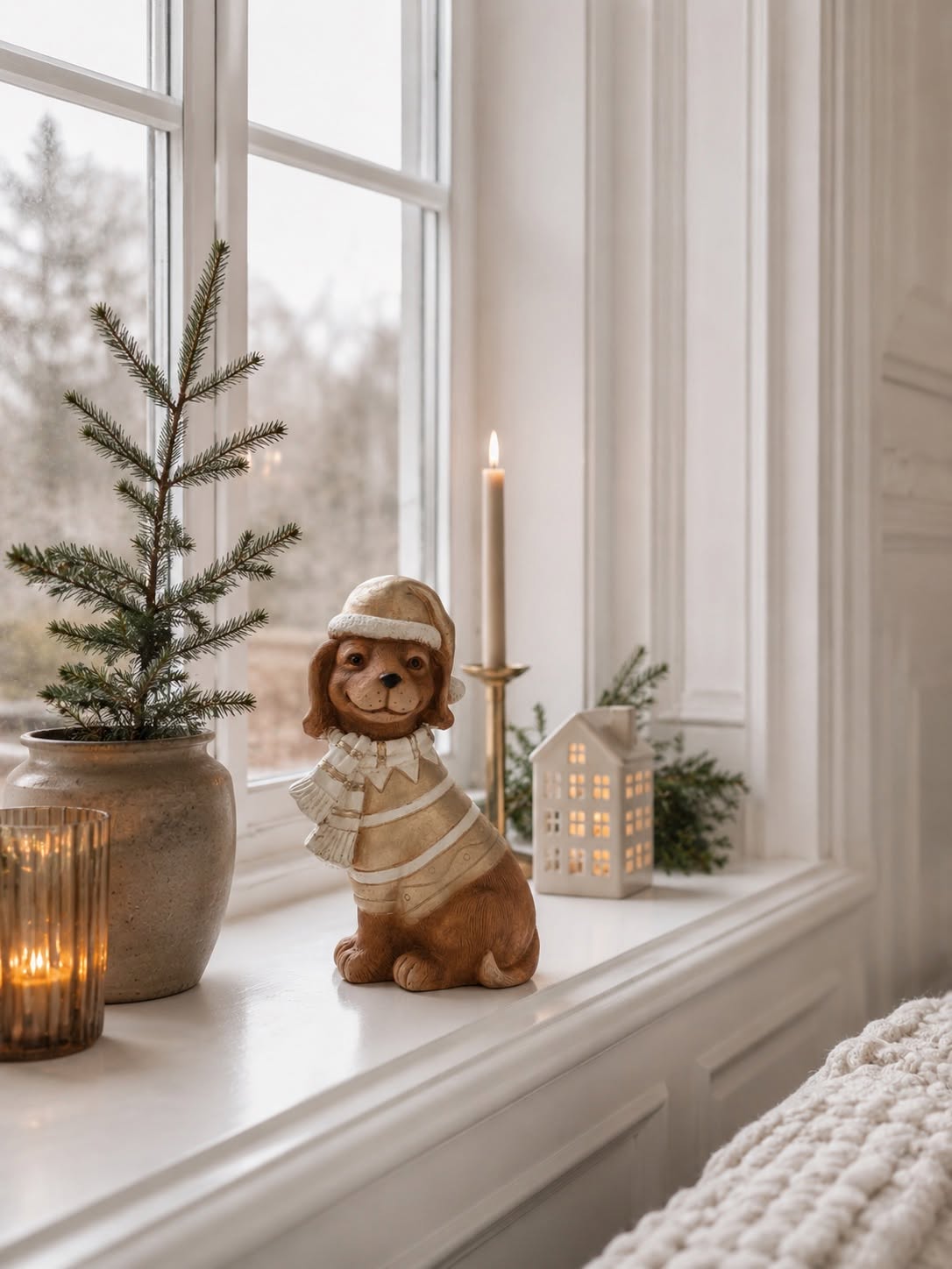 Weihnachtsdackel - beige