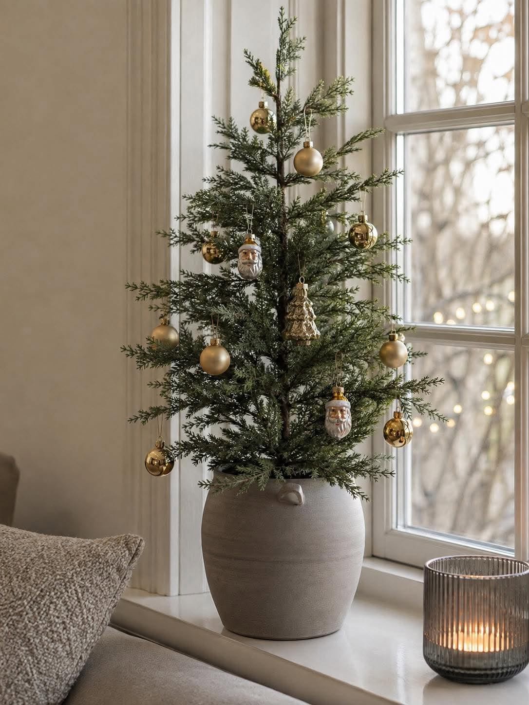 Mini-Weihnachtskugeln - Gold