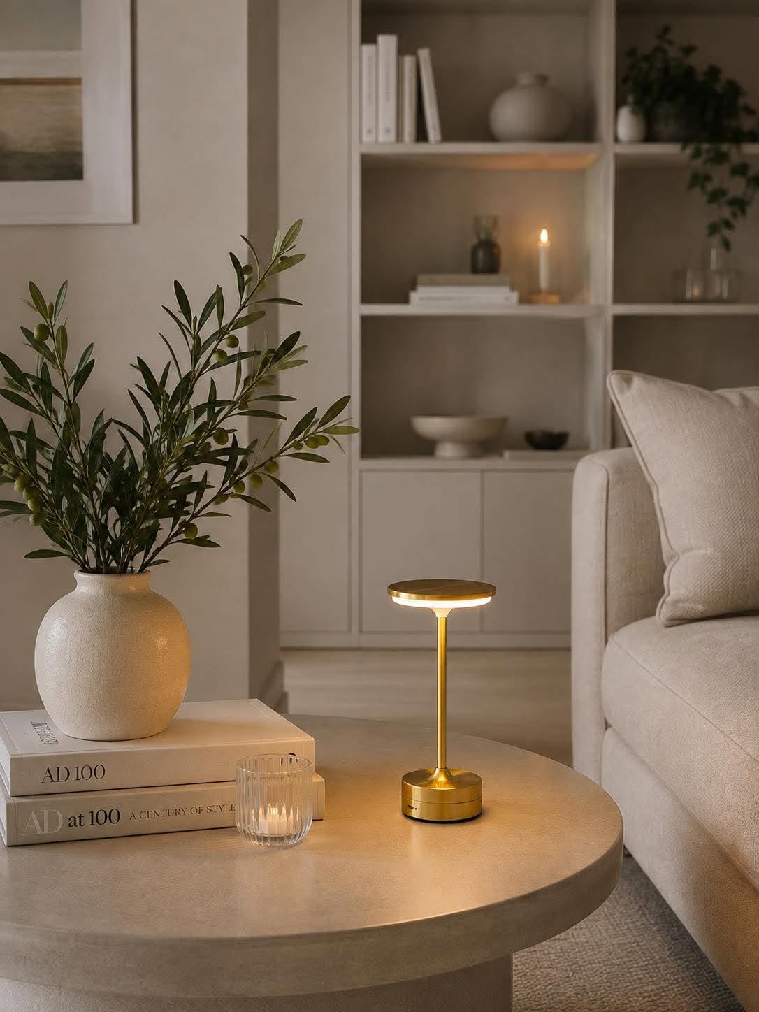 LED-Tischlampe wiederaufladbar – Lux Golden