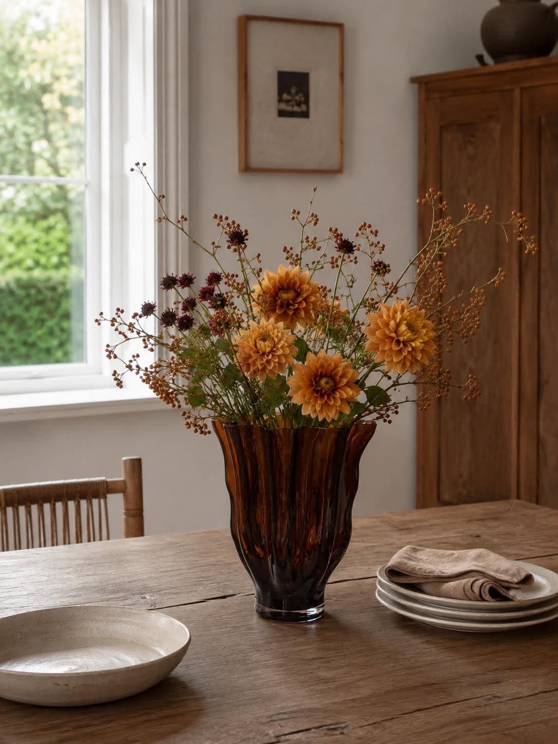 Vase braunes Glas