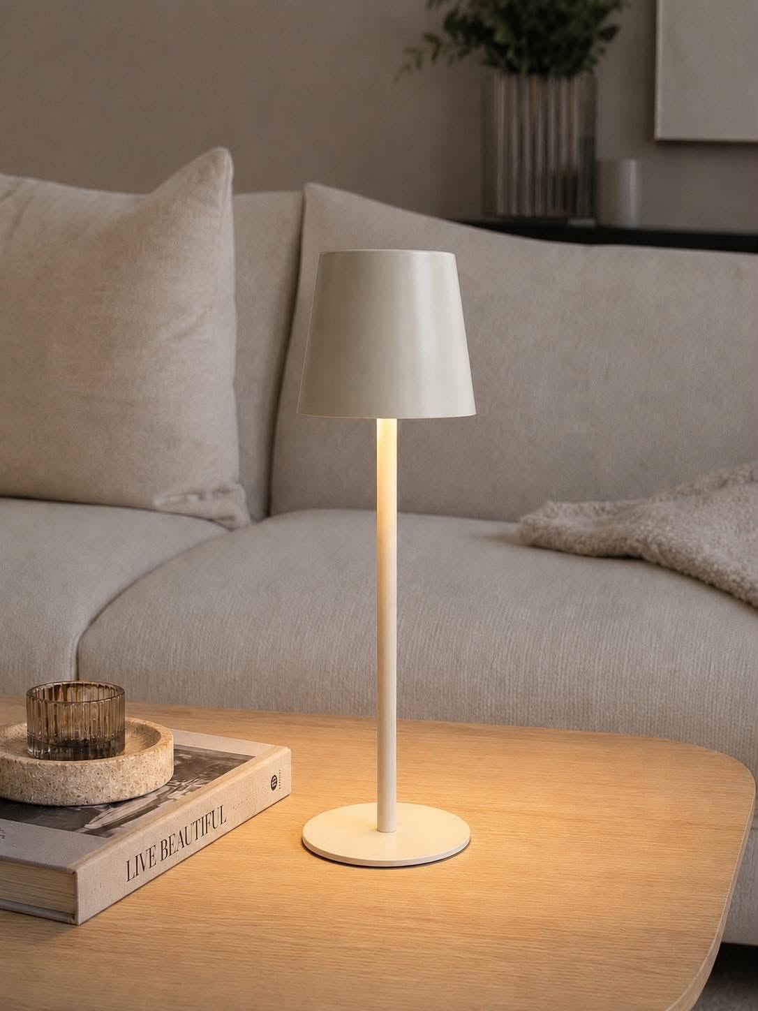 Wiederaufladbare Lampe - Cream