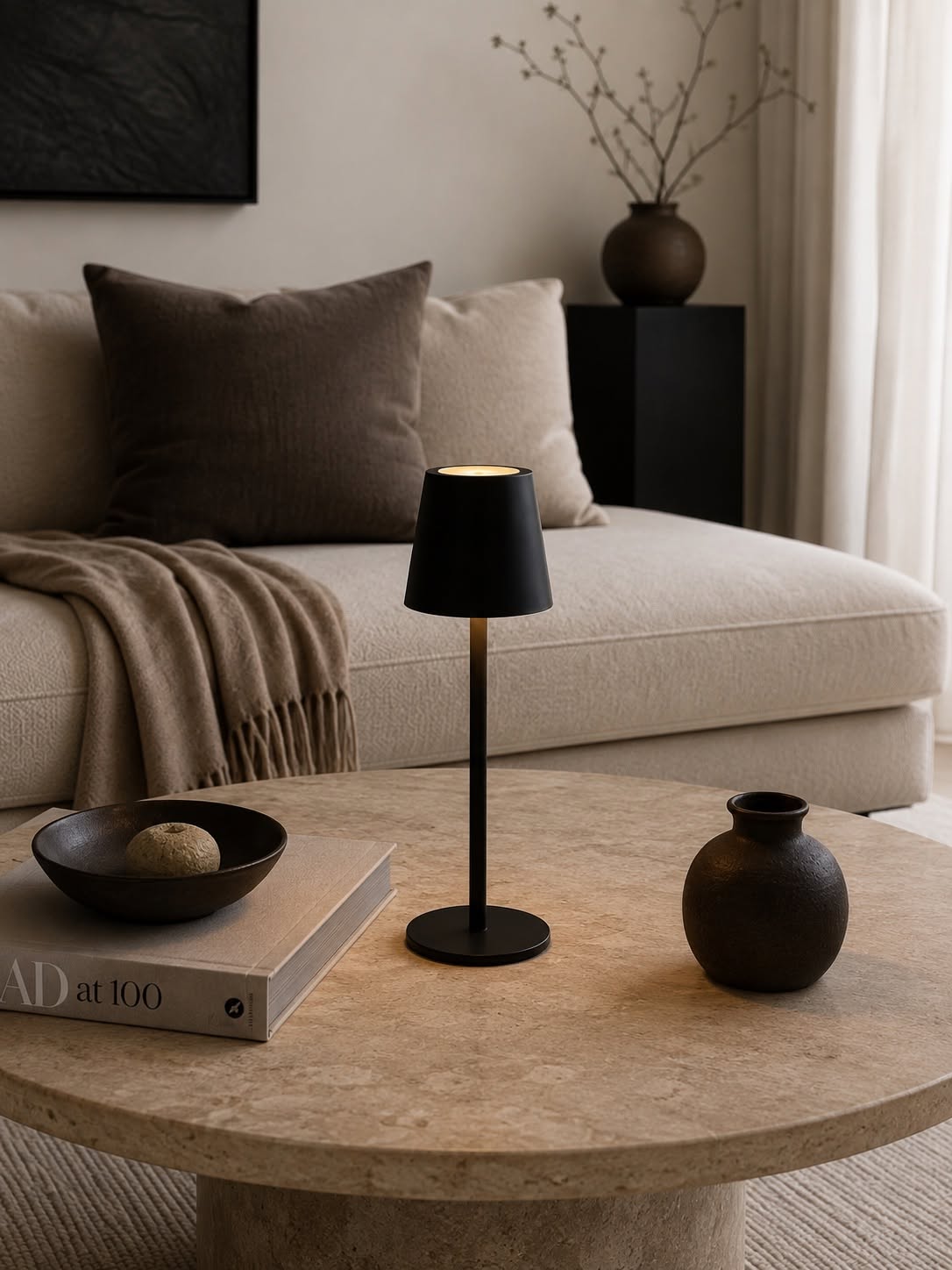 Wiederaufladbare Lampe - Black