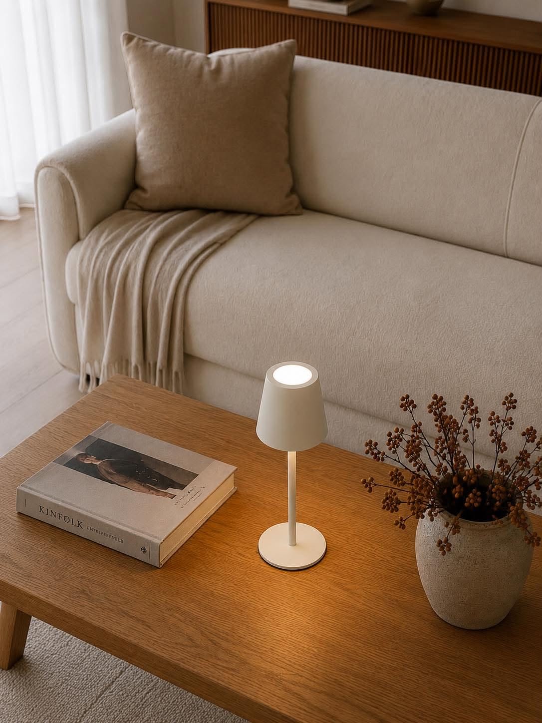 Wiederaufladbare Lampe - Cream