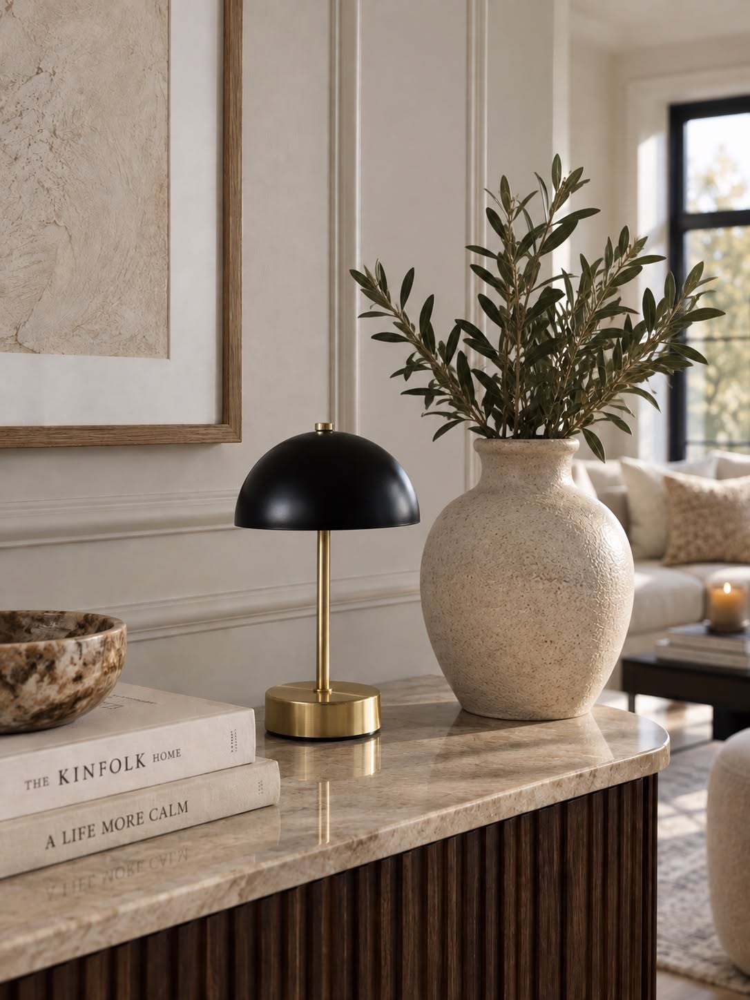 Tischlampe Black / Golden - mehrere Größen