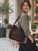 Crossbody Raw Boheme XL – Braunem Wildleder