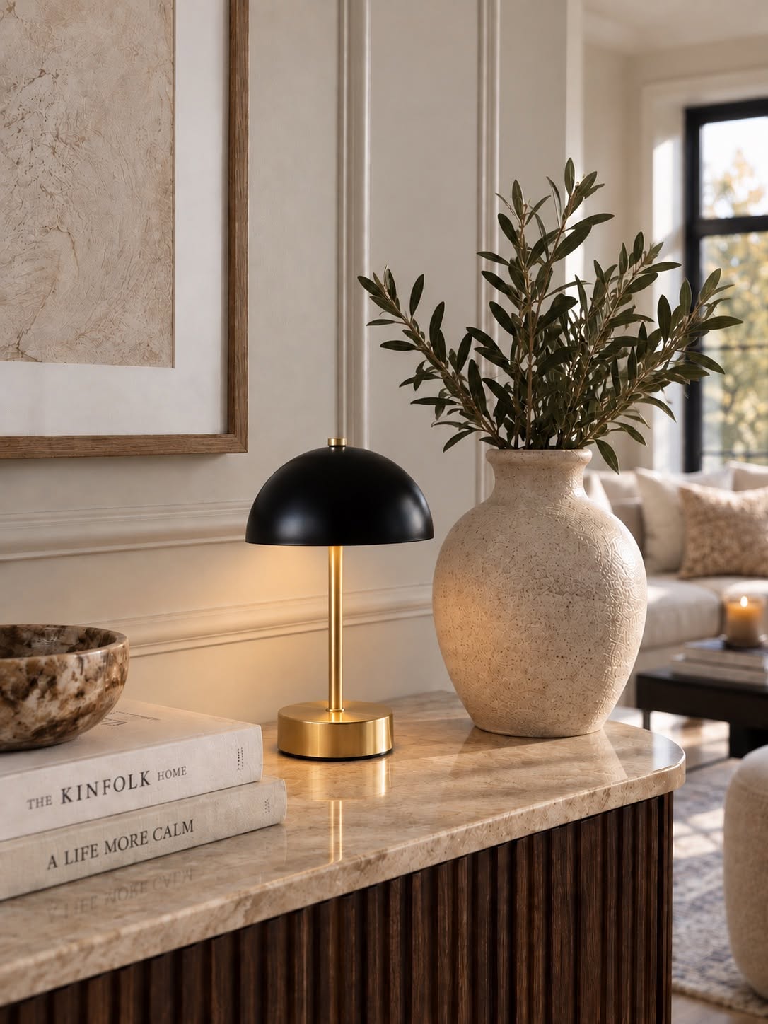 Tischlampe Black / Golden - mehrere Größen