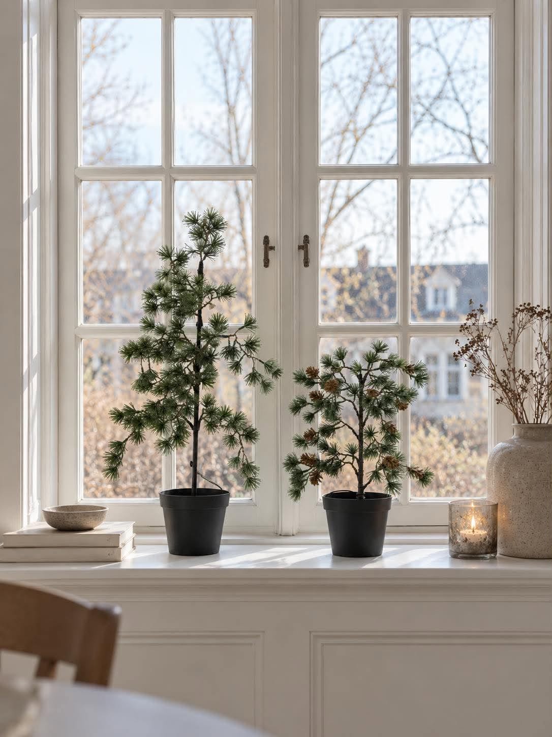 Zedernbaum mit Lichterkette - Für den Außenbereich geeignet