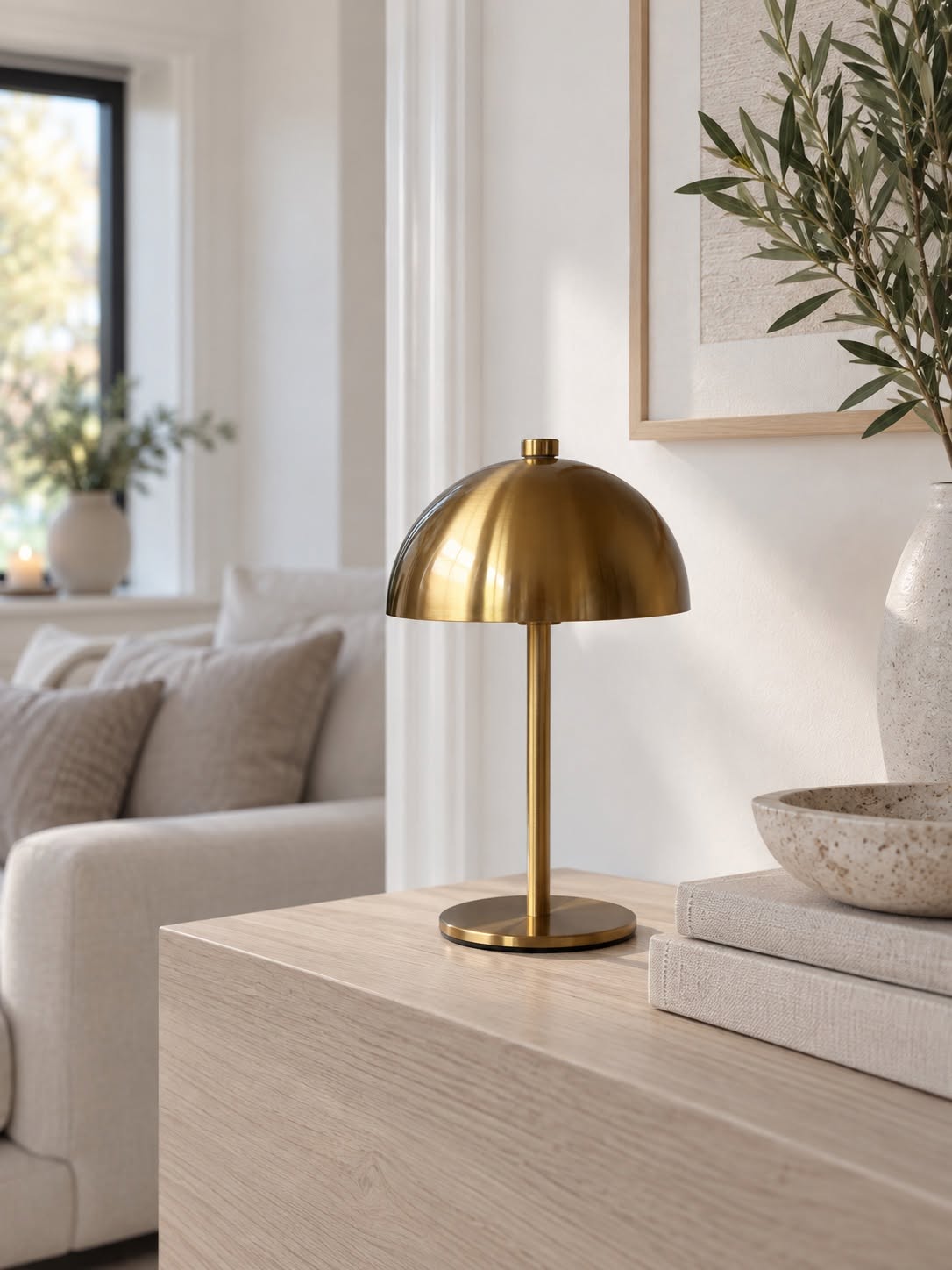 LED-Tischlampe wiederaufladbar – Gold