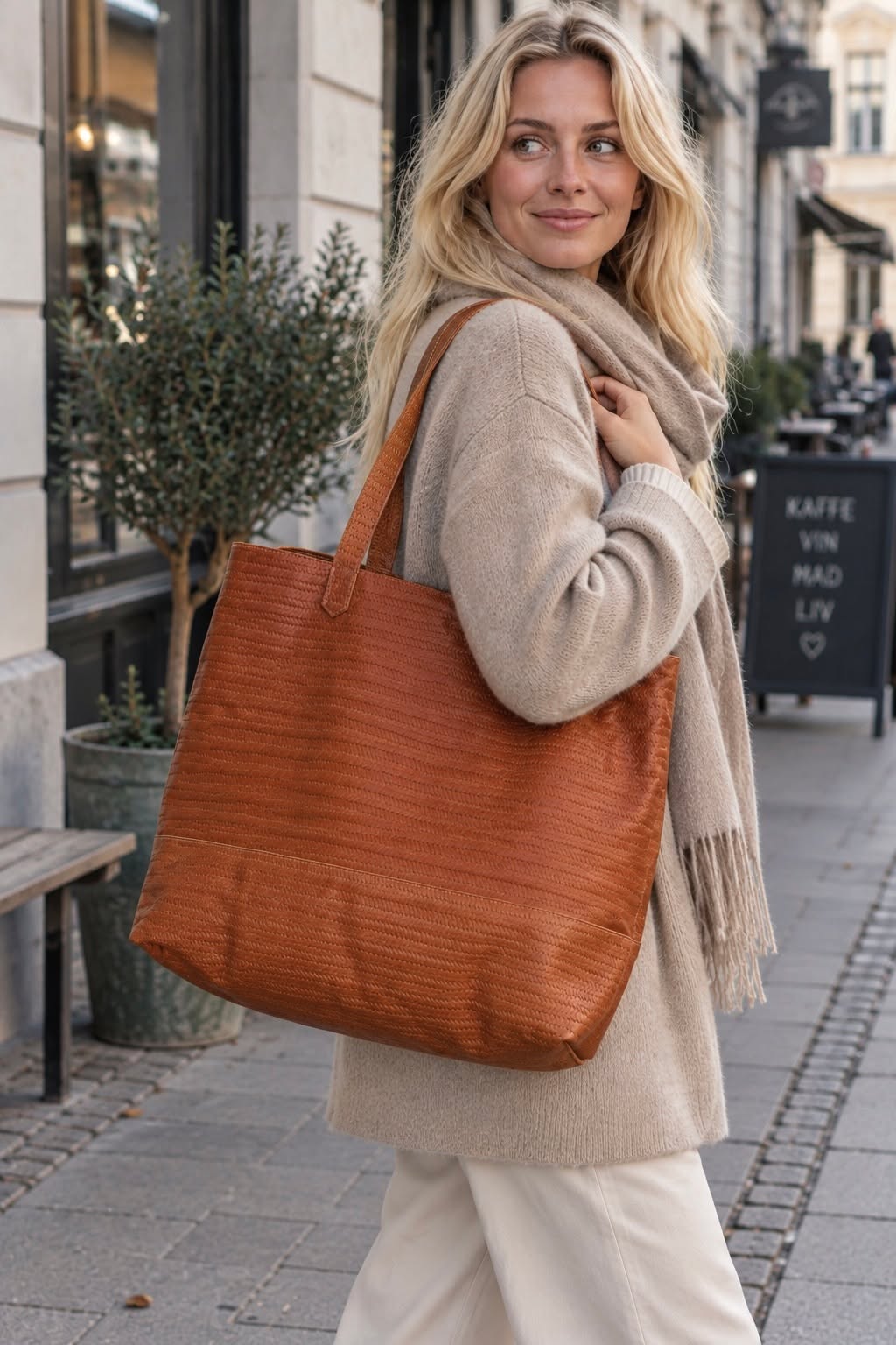 Shopper - Flecht-Look
